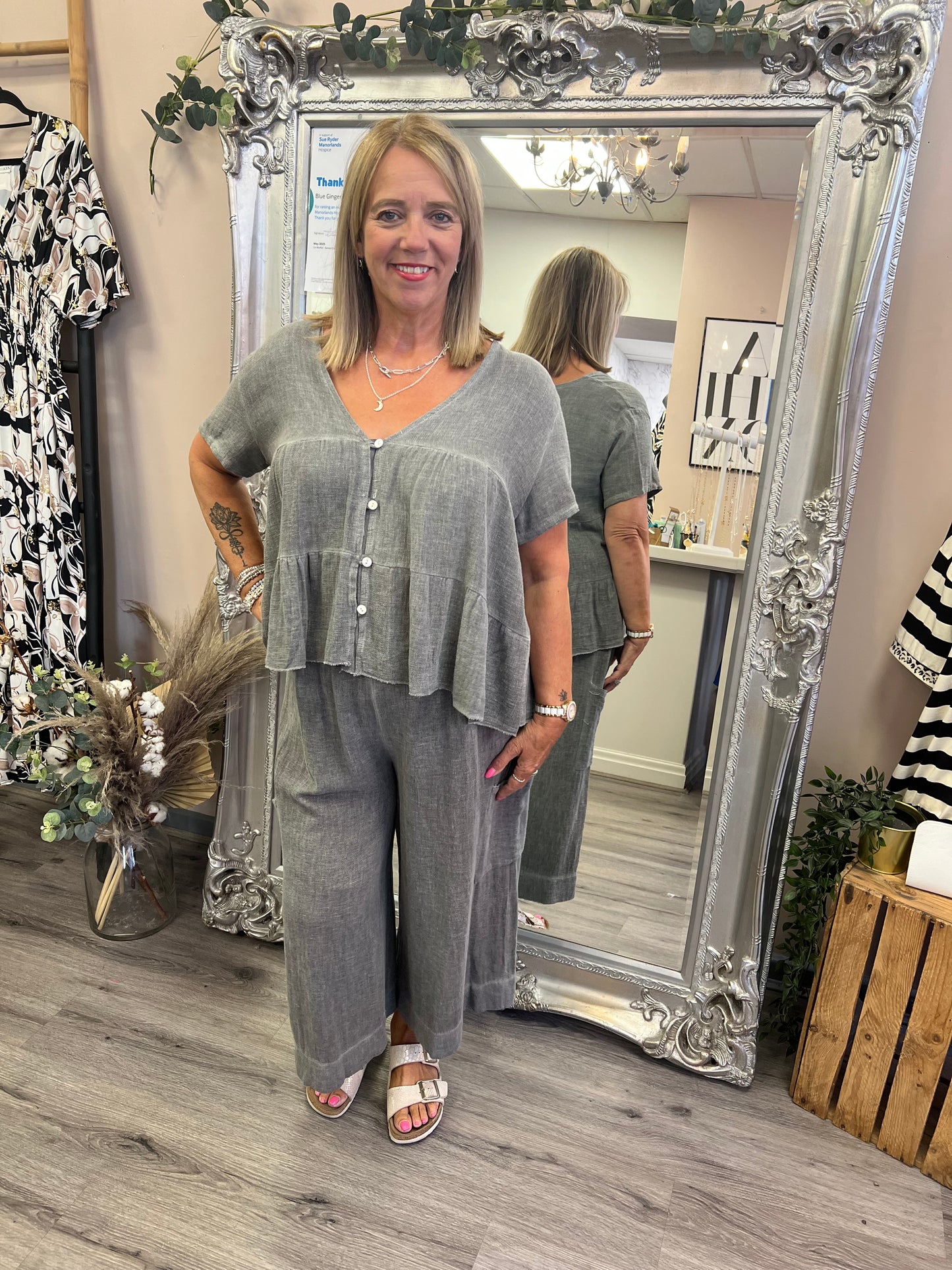 Nola Button Smock Top