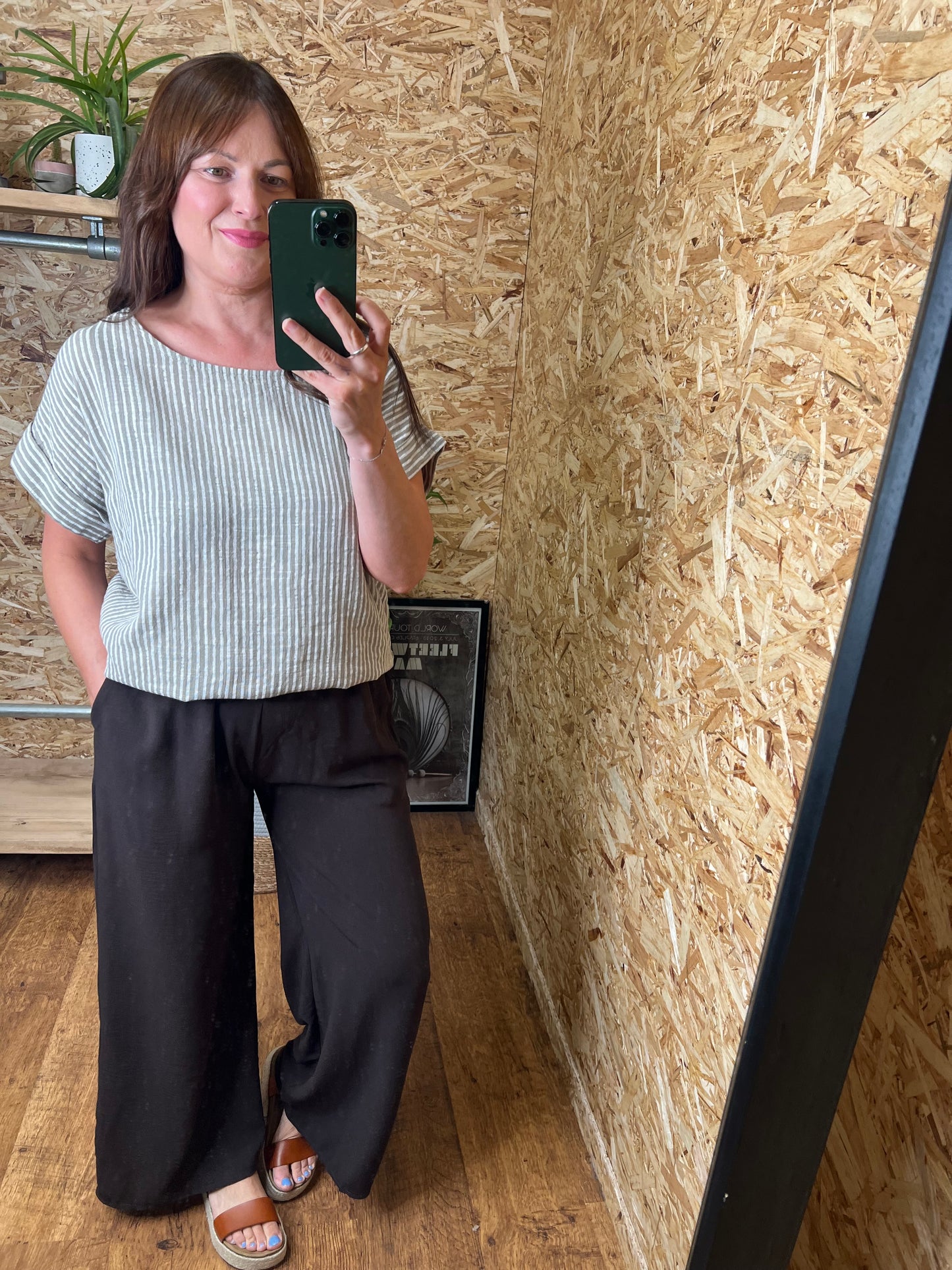 Lightweight Wide Leg Trousers⁷