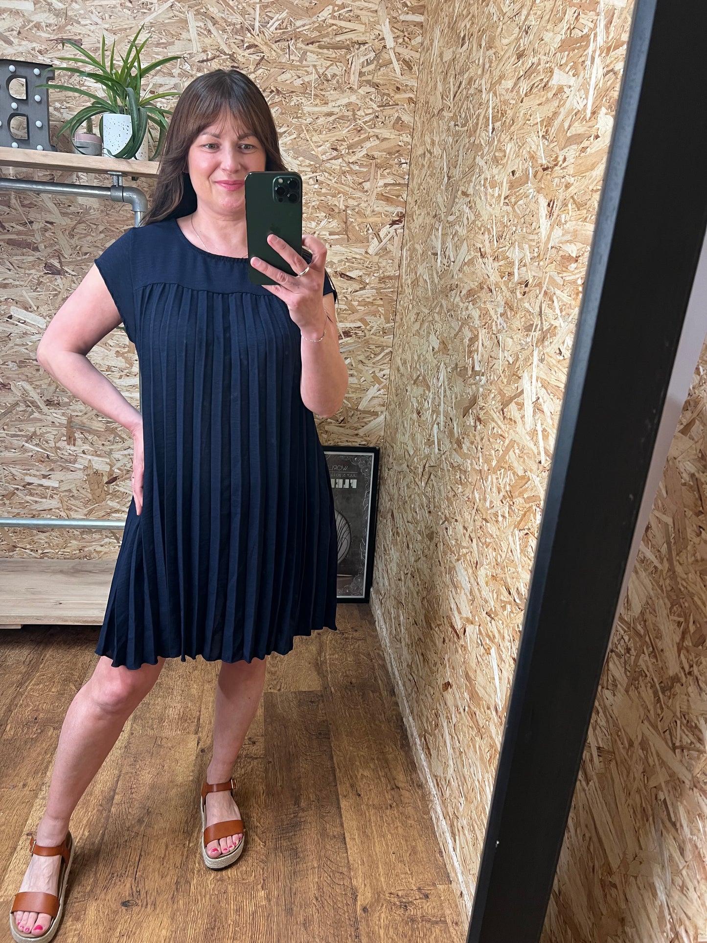 Amelia Pleated Dress