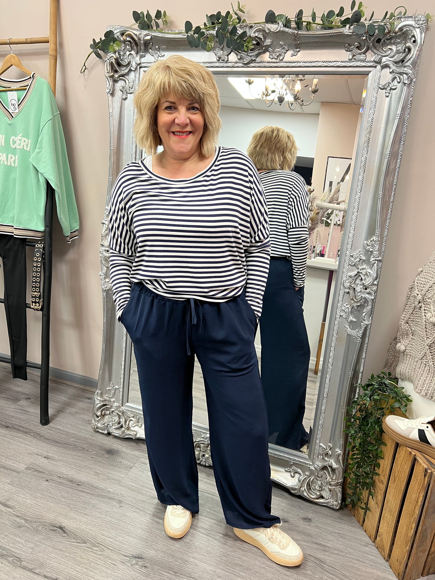 Lightweight Wide Leg Trousers