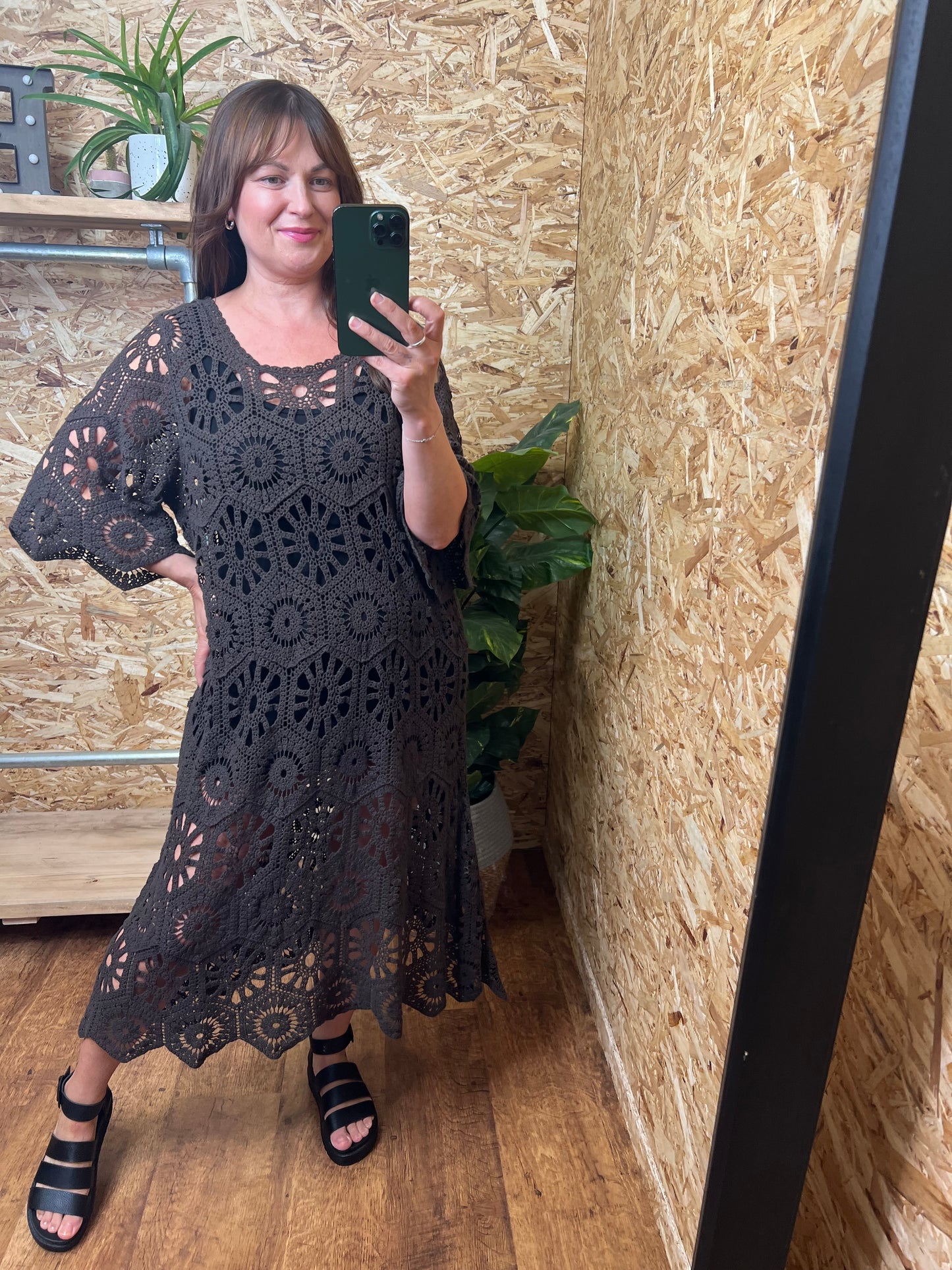 Crochet Midi Dress