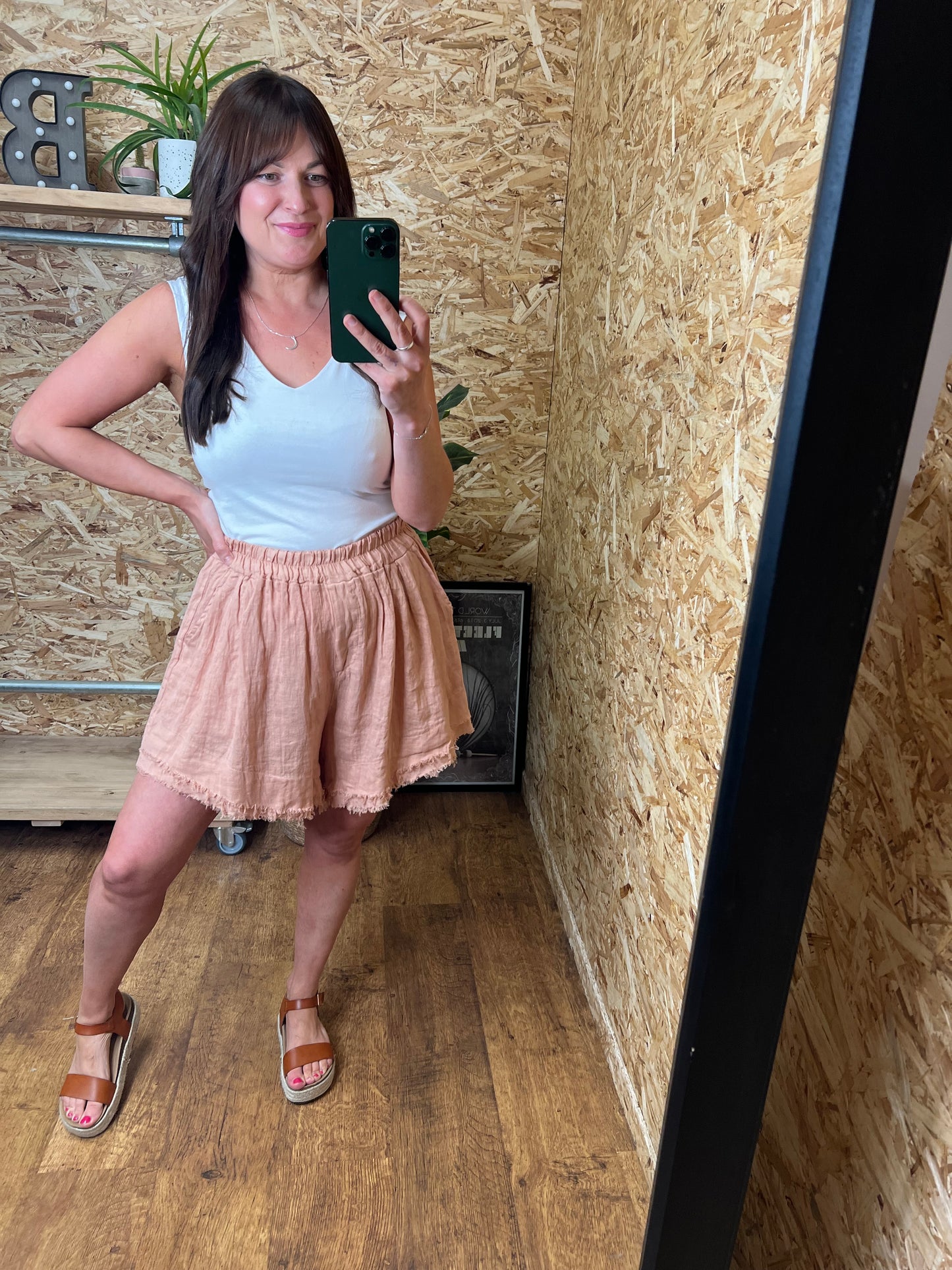 Athena Linen Shorts