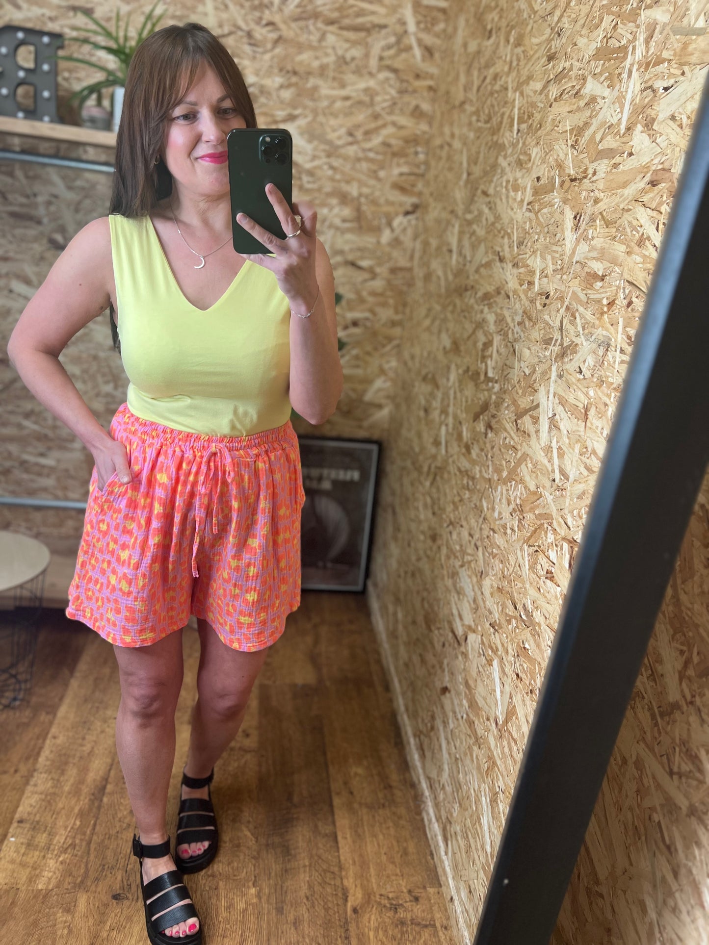 Neon Leopard Shorts