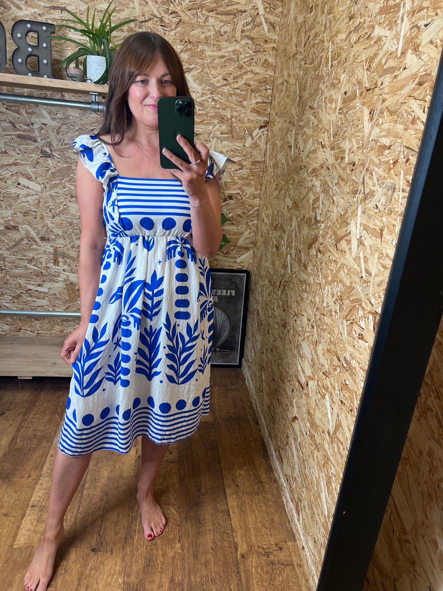 Palm Stripe Dress