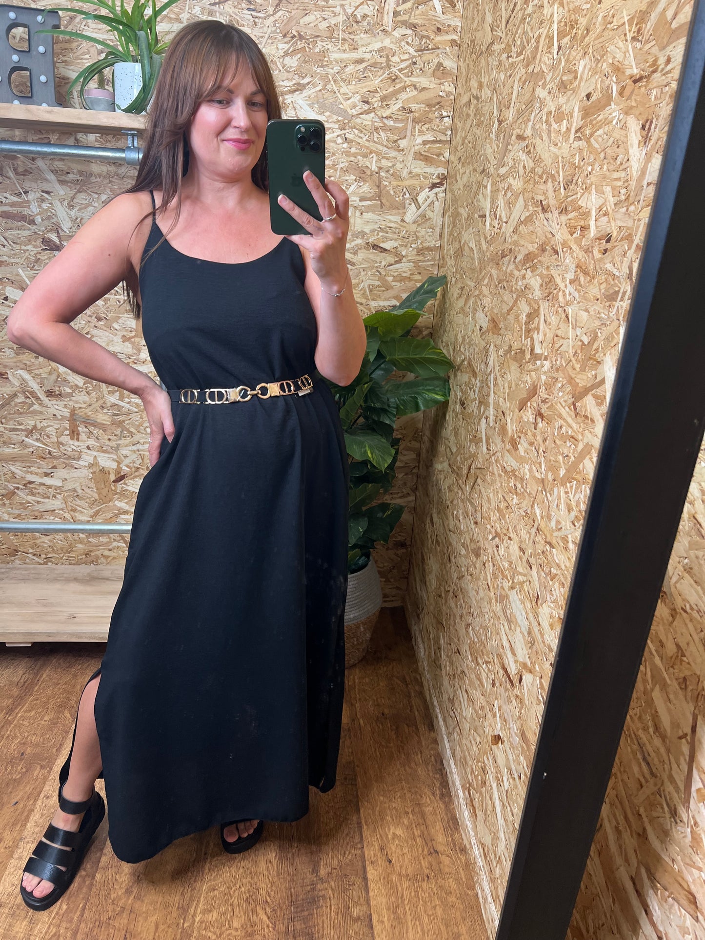Slide Split Maxi Black