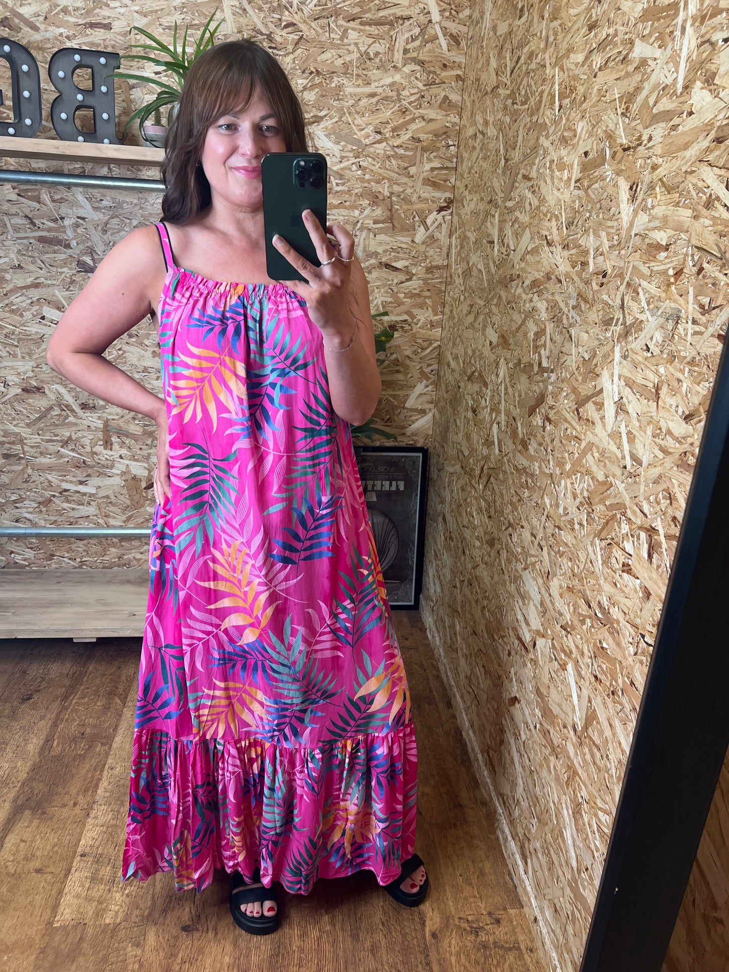 Fern Print Maxi Dress