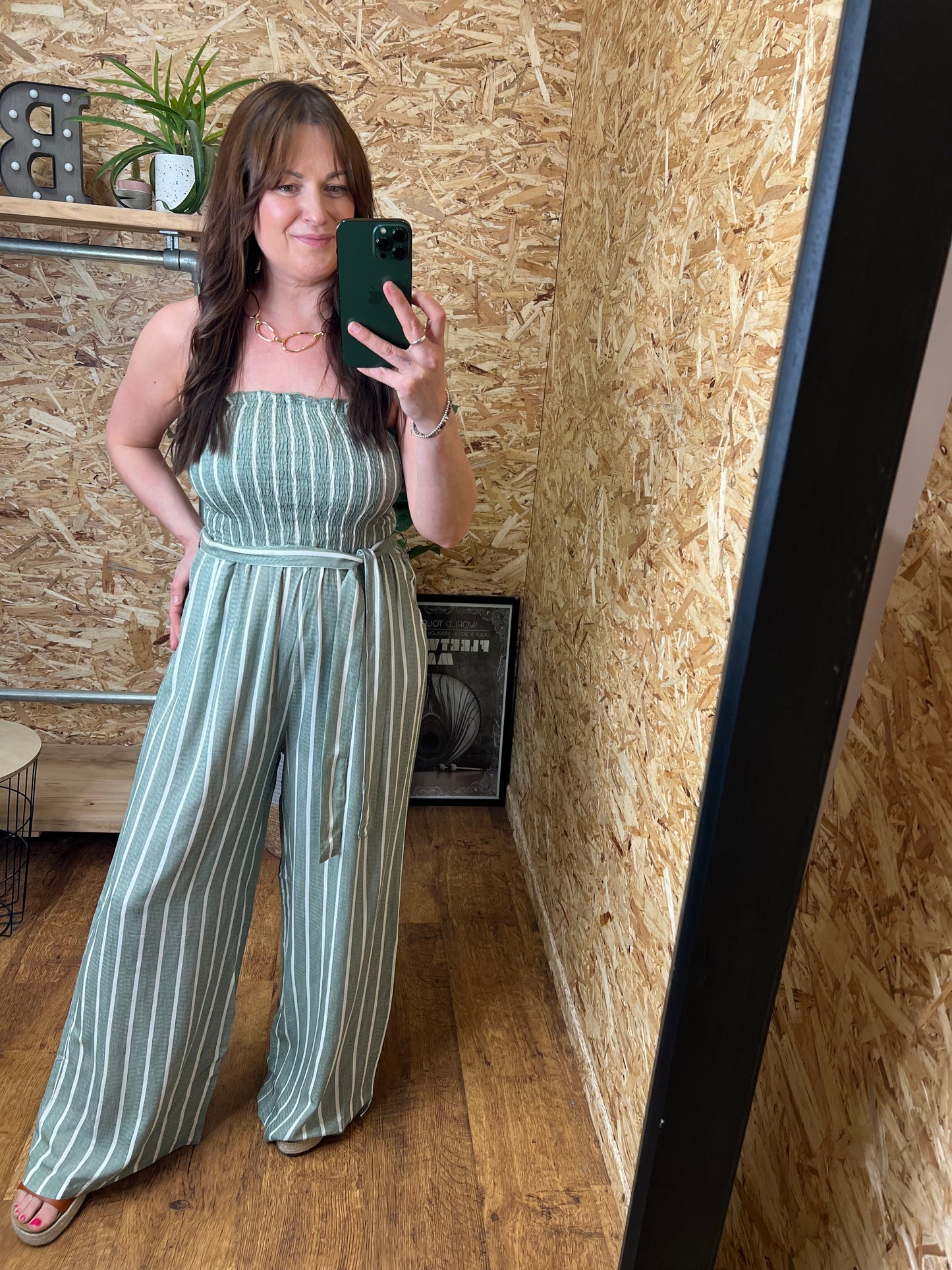 Pinstripe Jumpsuit