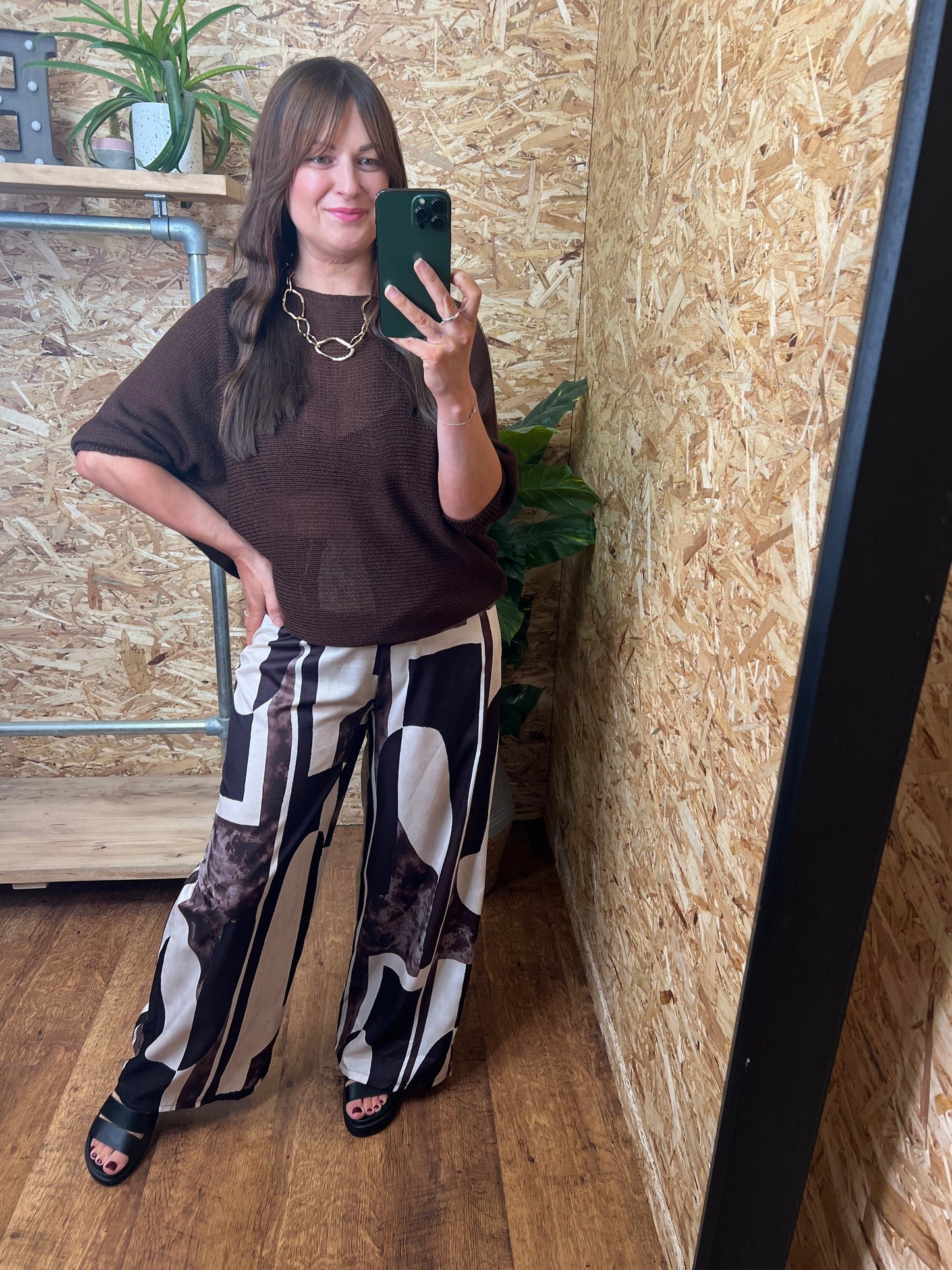 Abstract Print Trousers