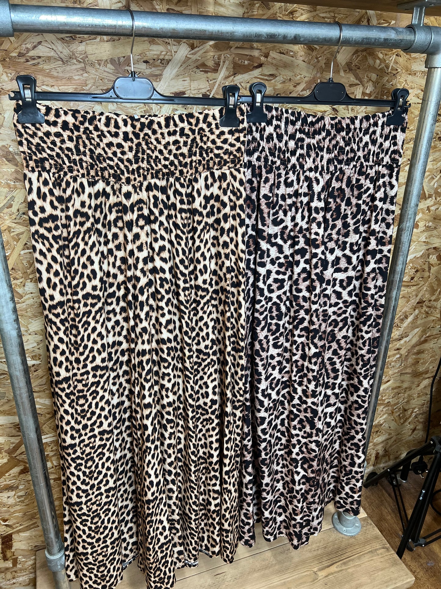 Leopard Print Palazzo Trousers