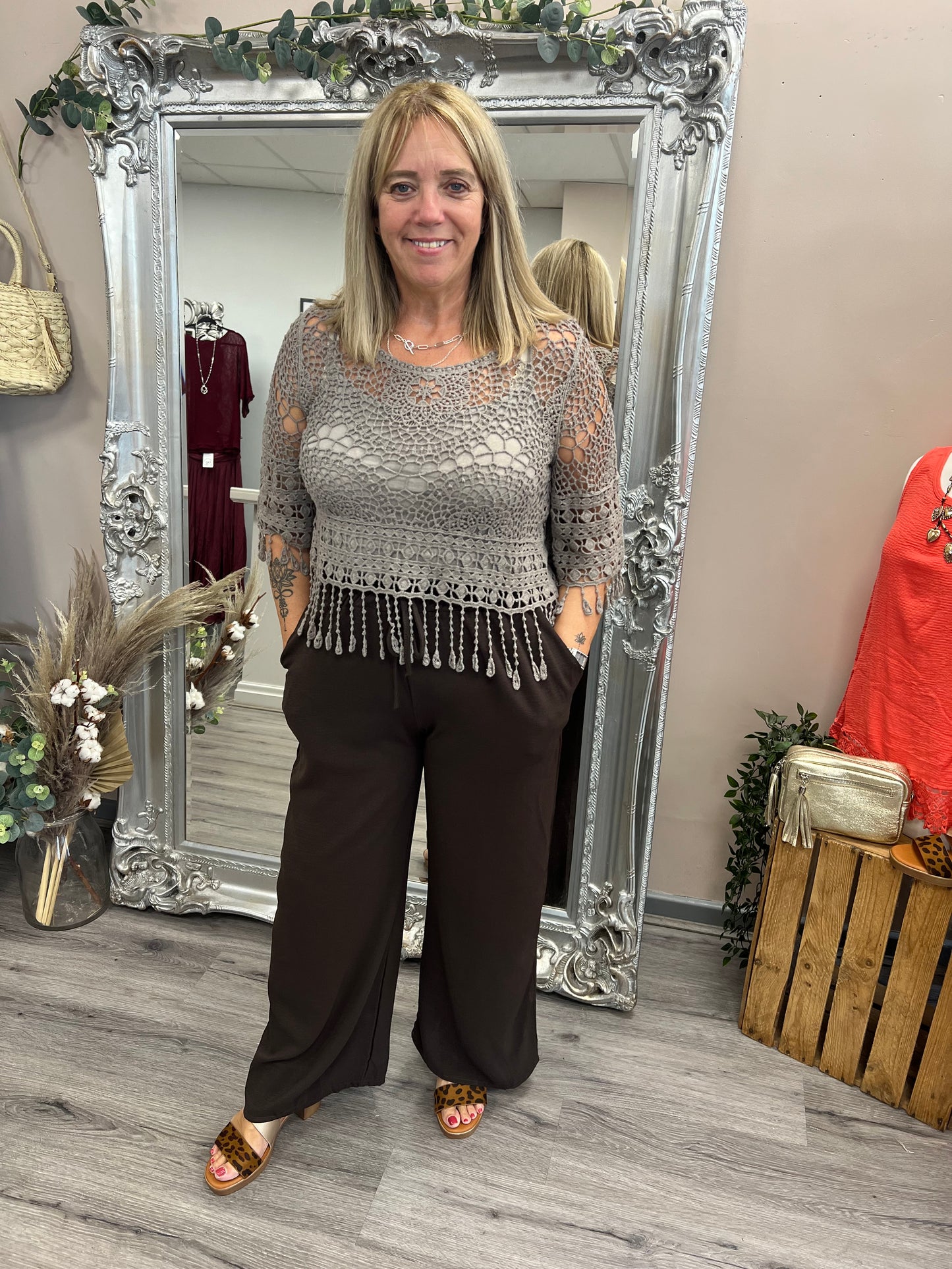 Crochet Tassel Top