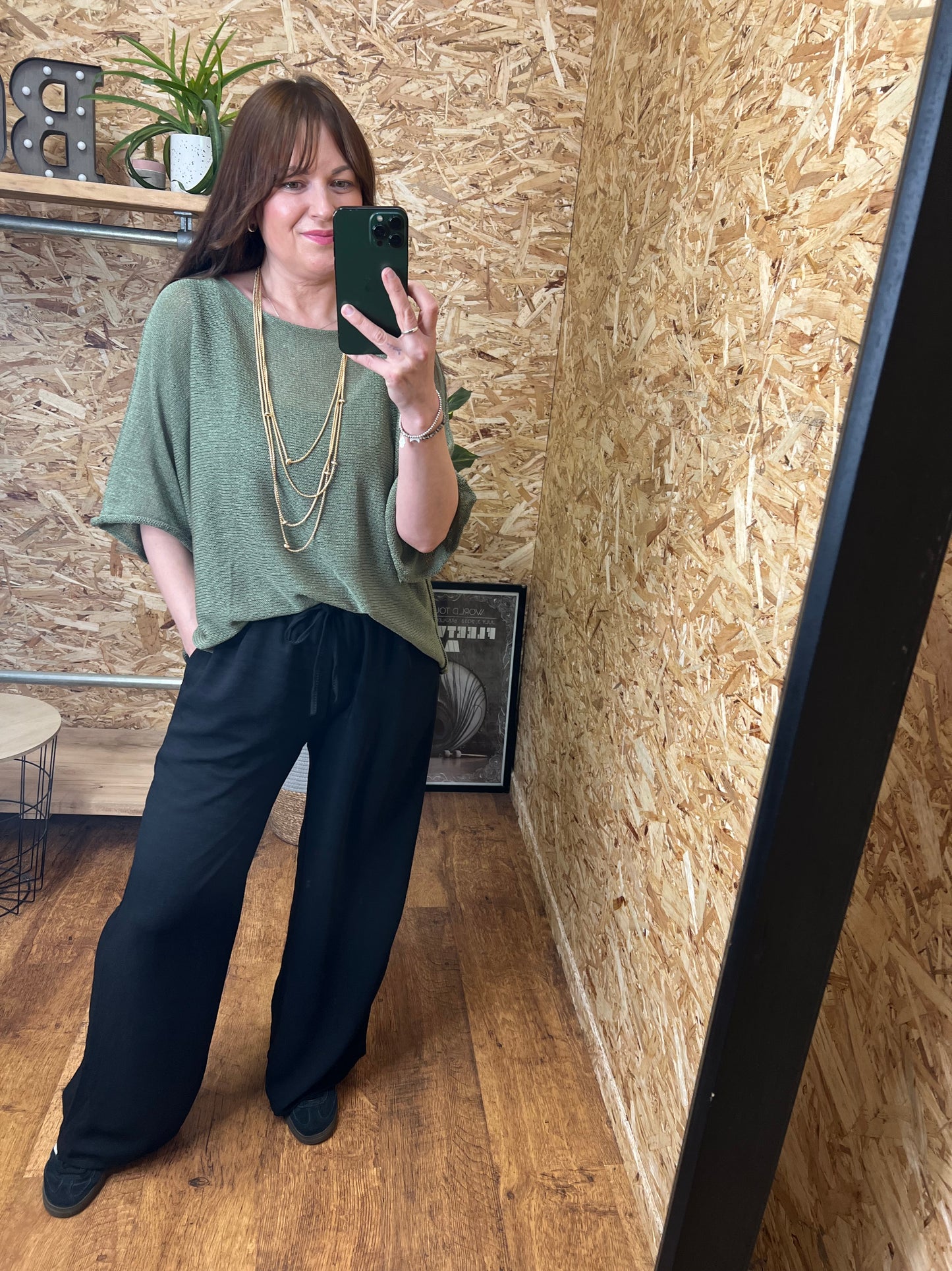 Lightweight Wide Leg Trousers⁷