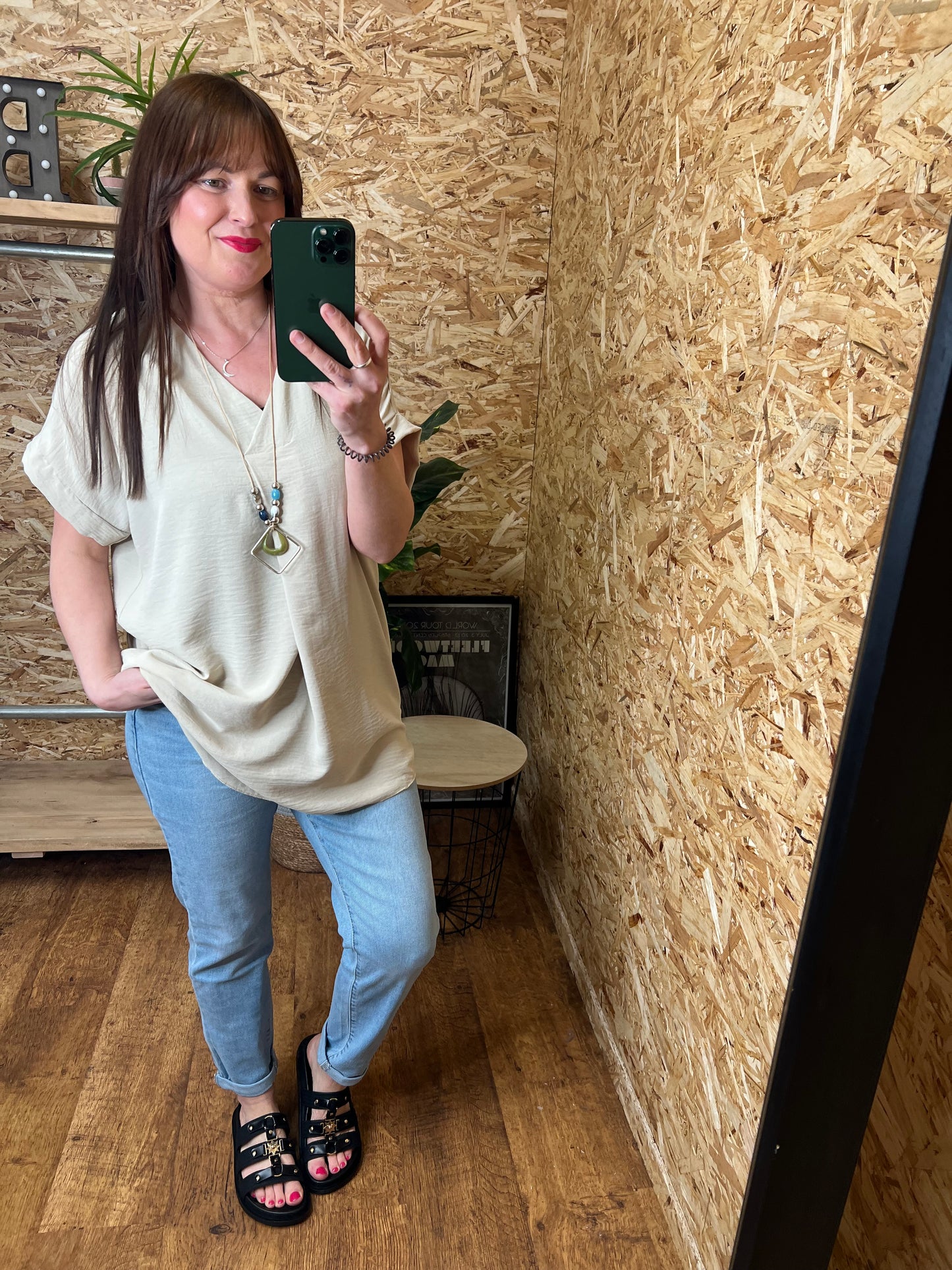 Ebony V Neck Top