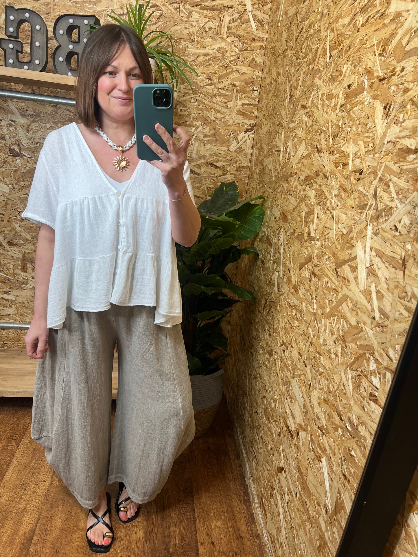 Nola Button Smock Top