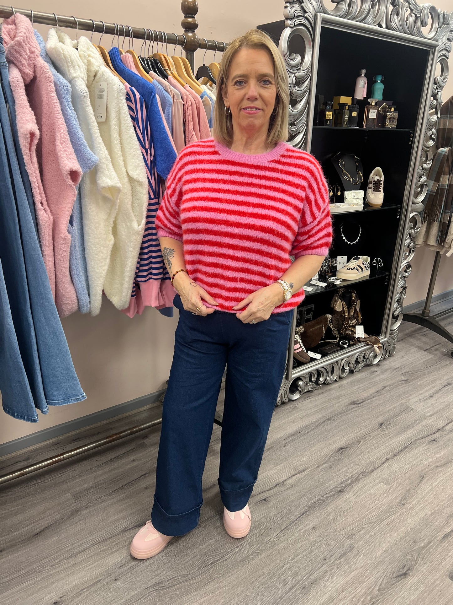 Stretch Denim Trousers