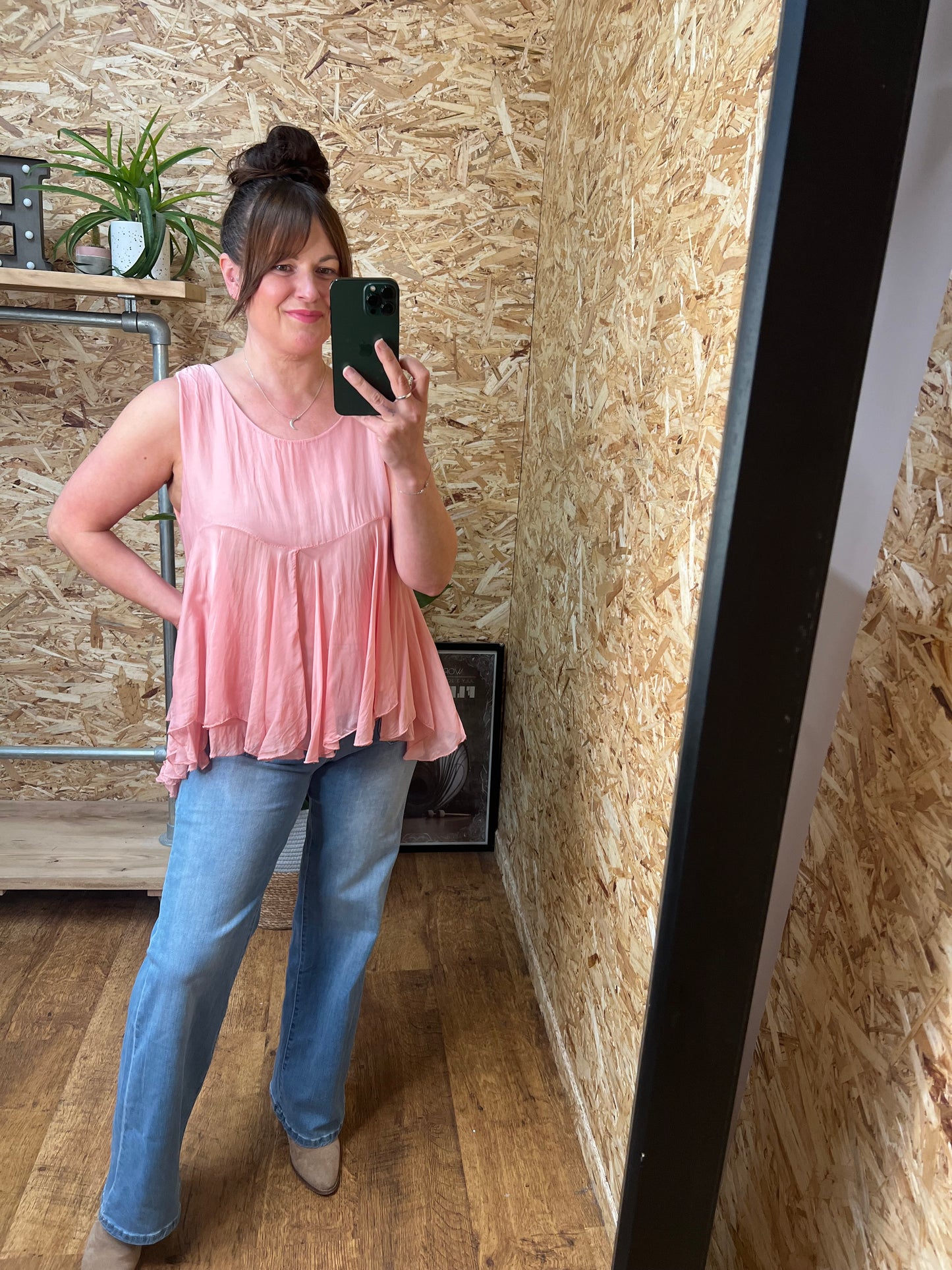 Lorella Silk Mix Top