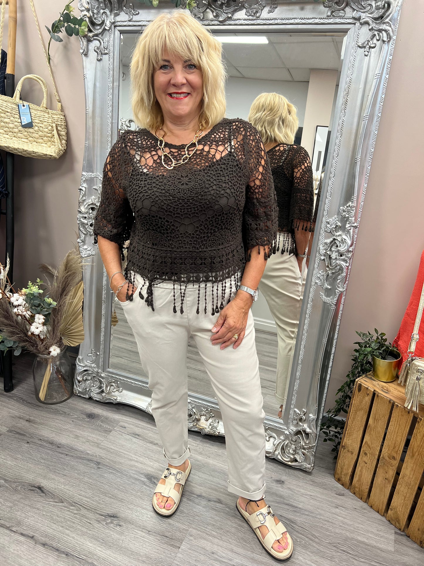 Crochet Tassel Top