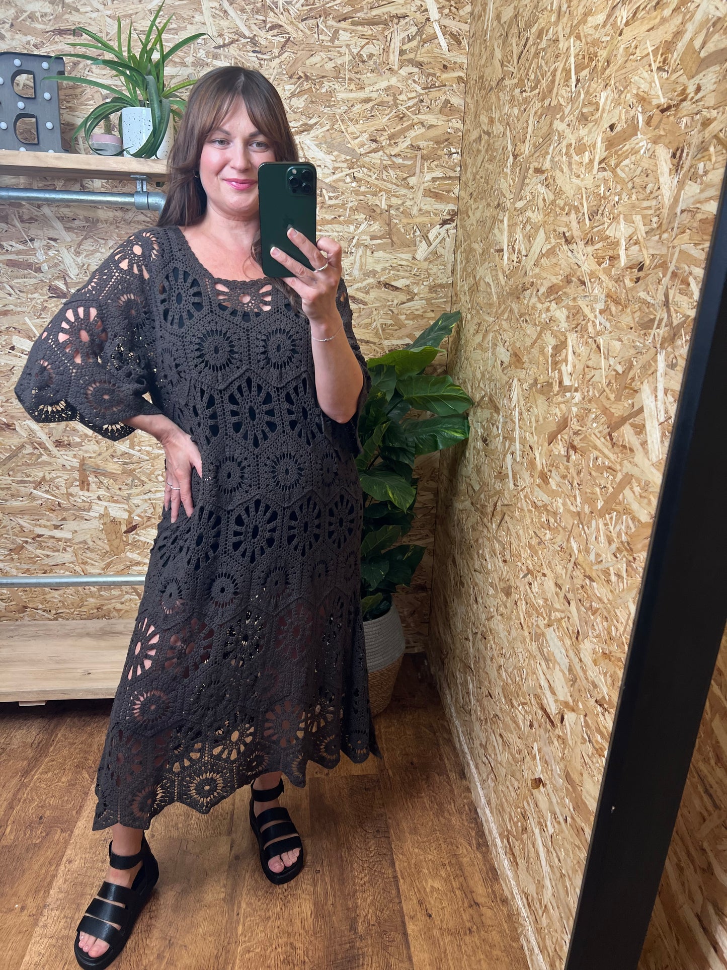 Crochet Midi Dress