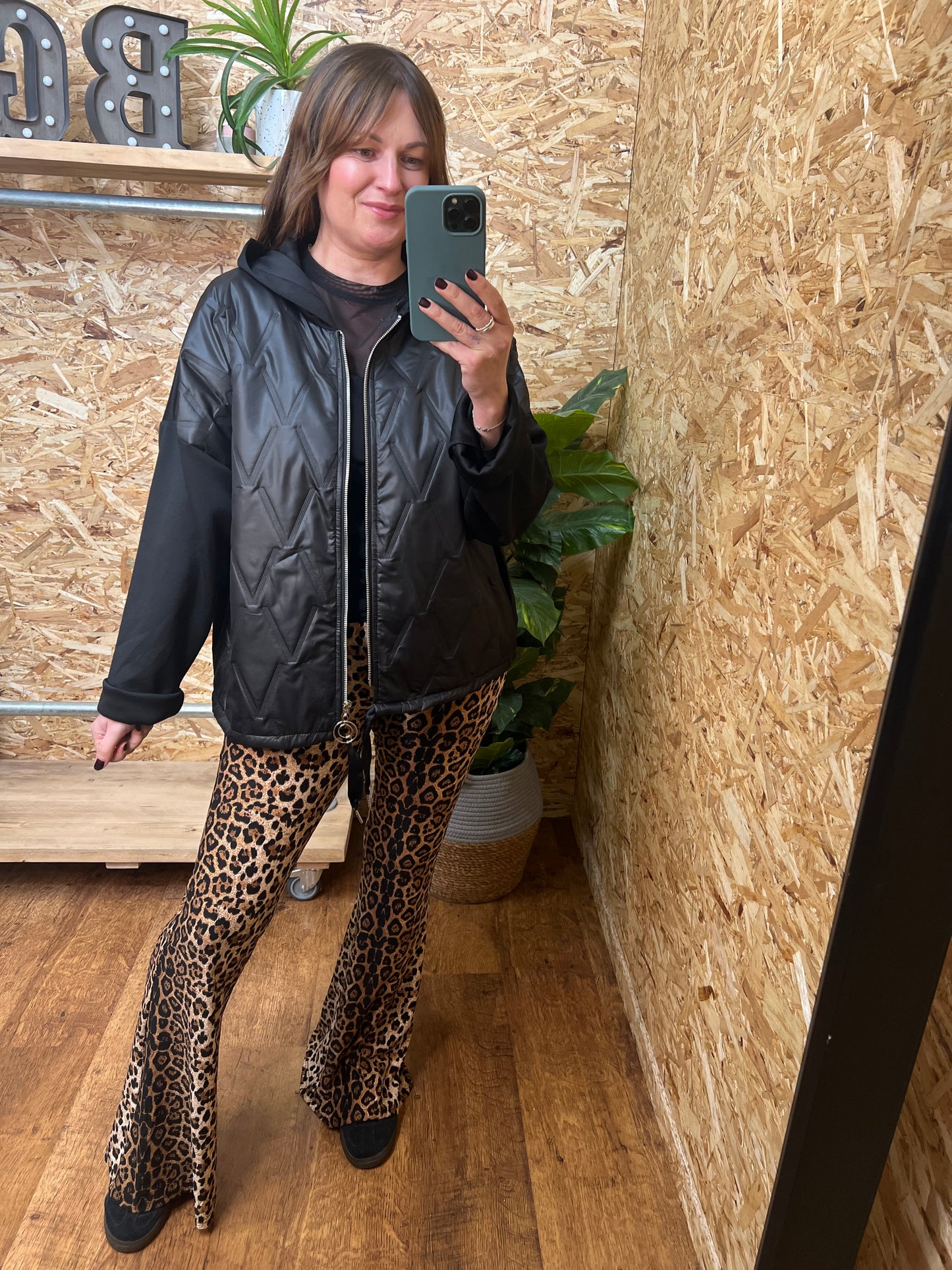 Lightweight Quilted Zip Hoodie