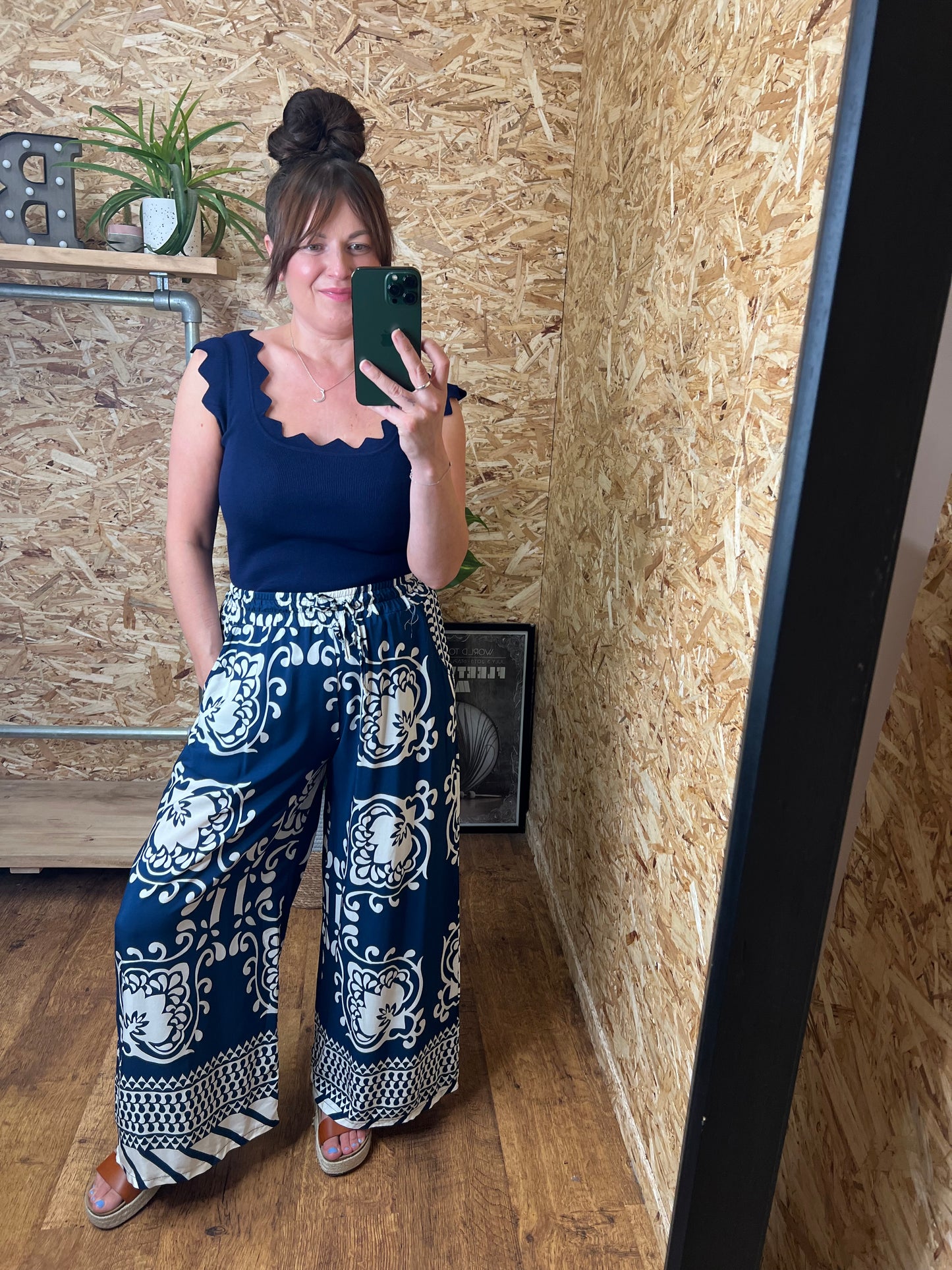Tile Print Trousers
