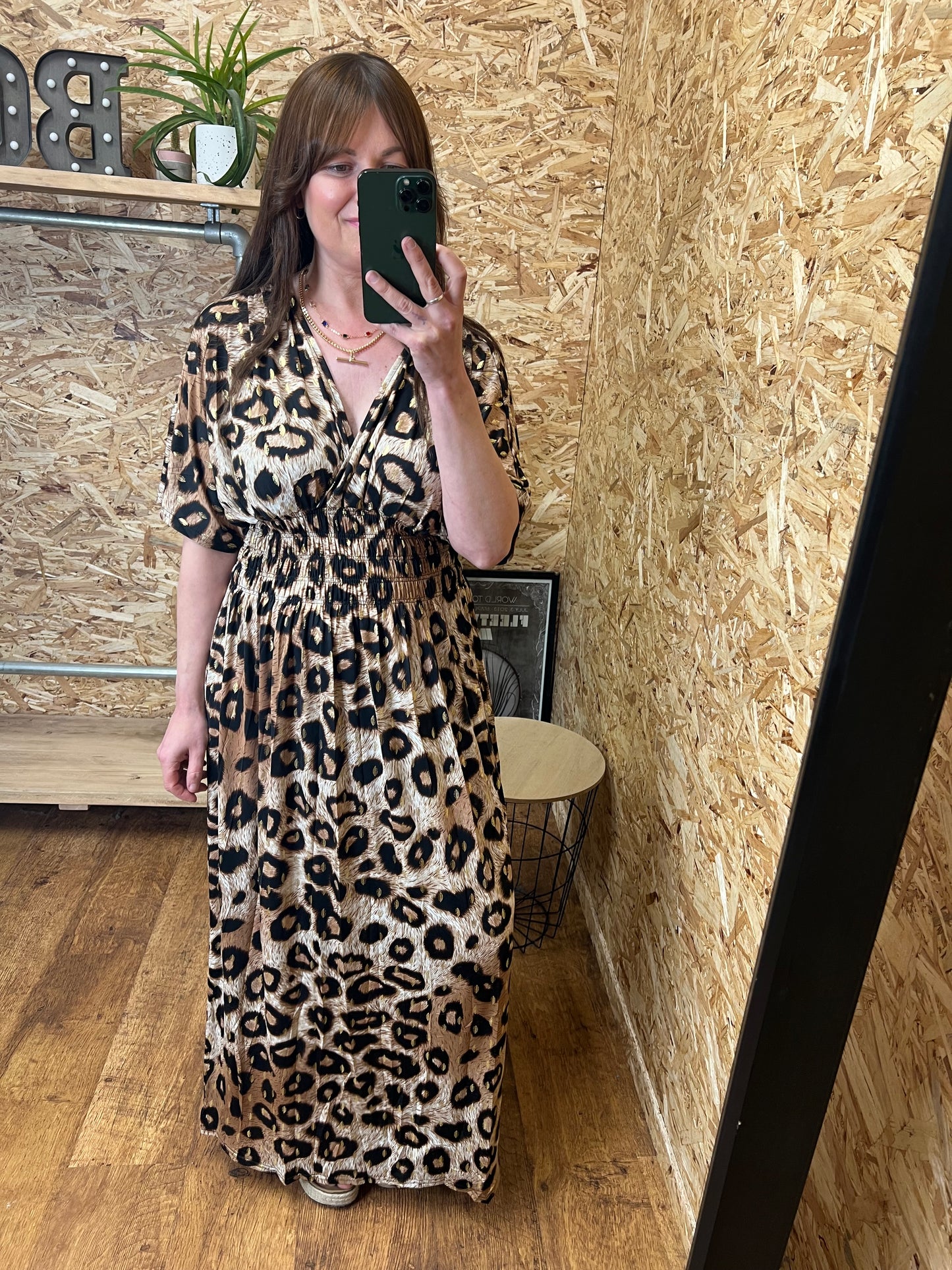 Leopard Gold Detail Maxi
