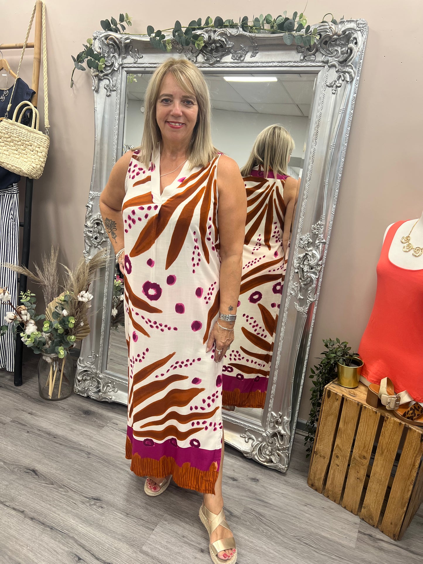 Bianca Side Slit Dress