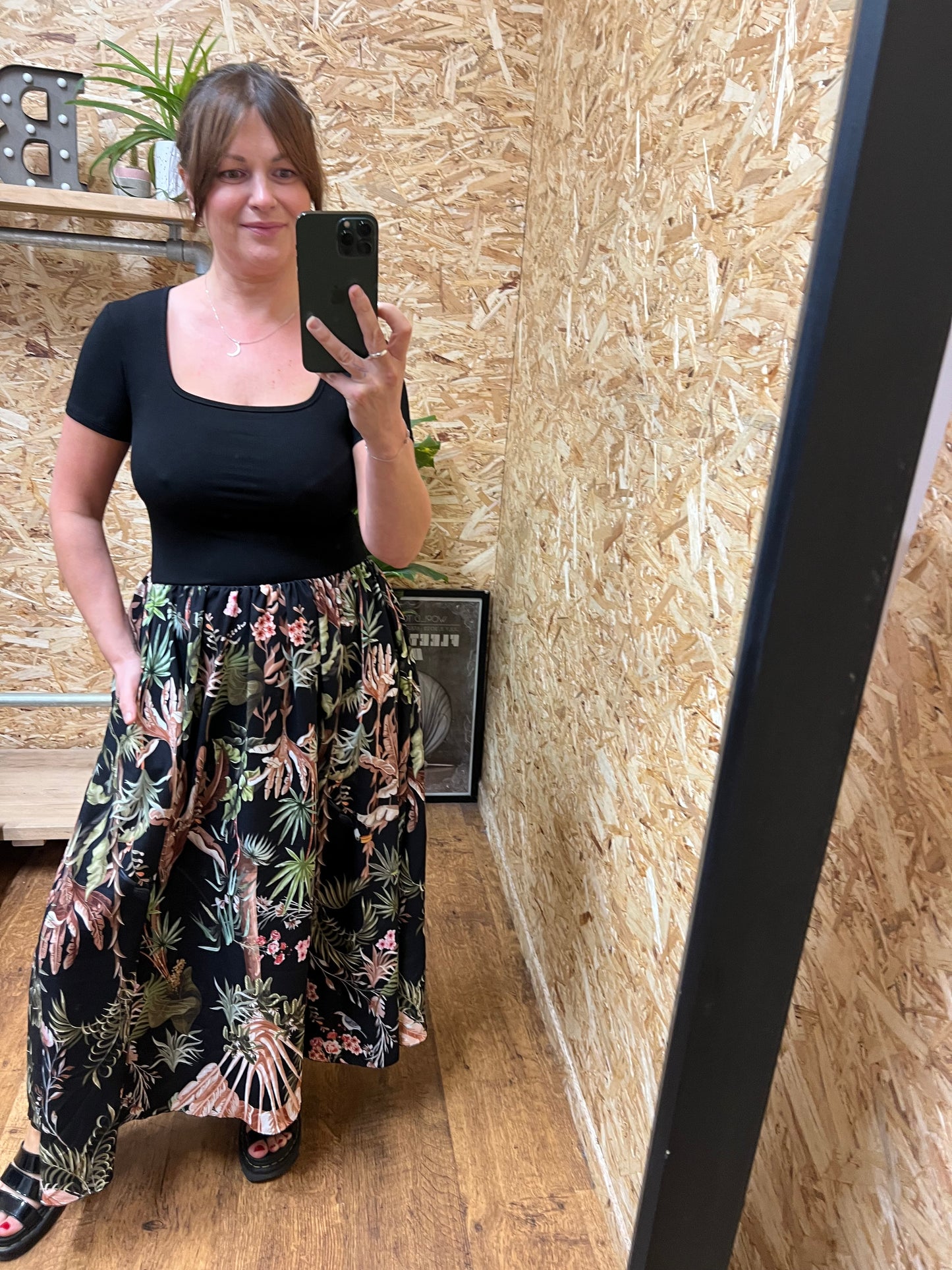 Tropical Print Dress