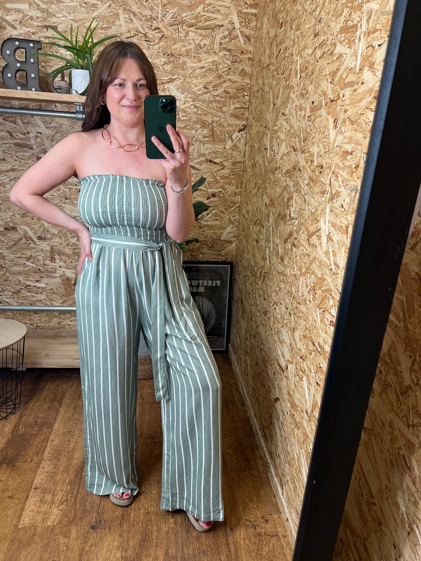 Pinstripe Jumpsuit
