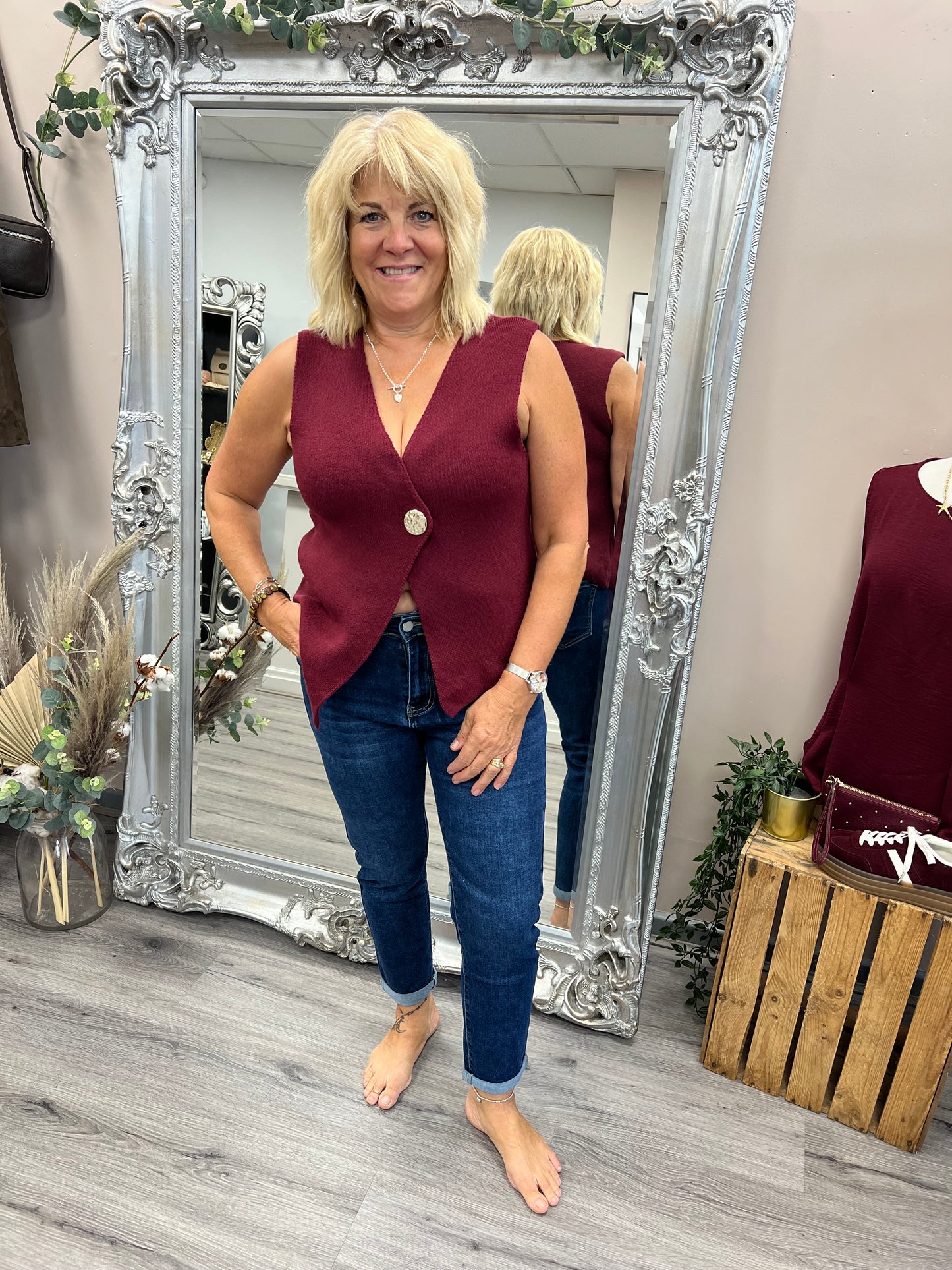 Gold Button Waistcoat