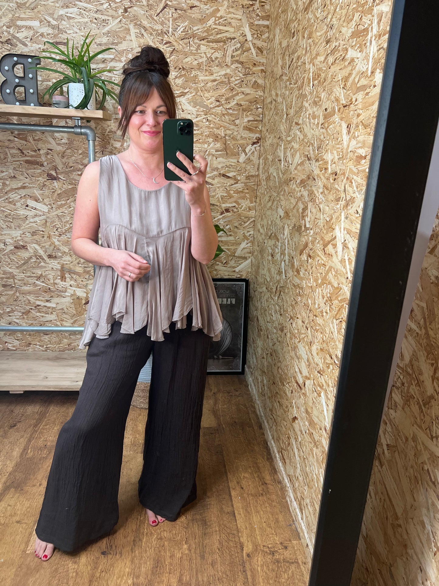 Lorella Silk Mix Top