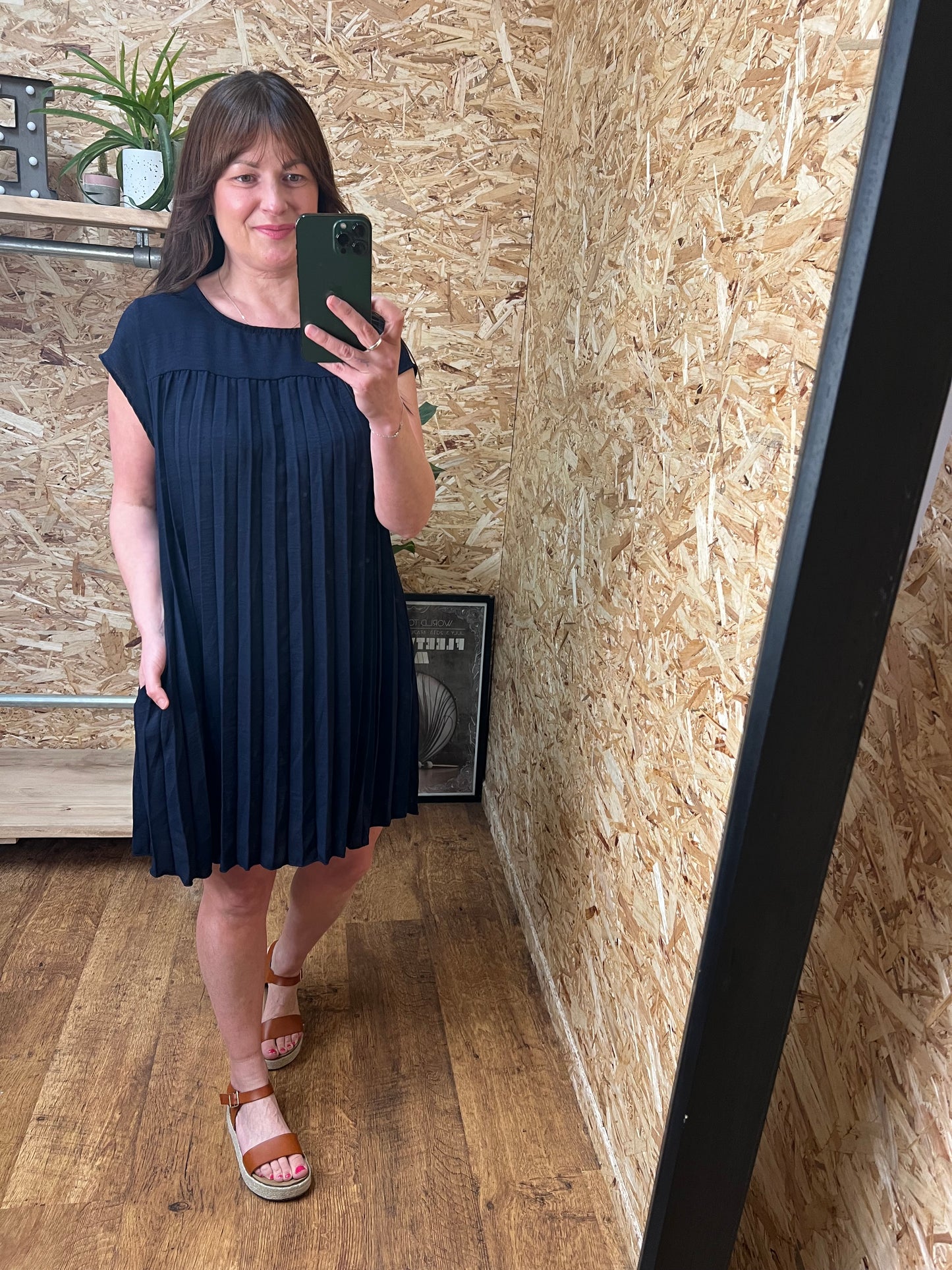 Amelia Pleated Dress