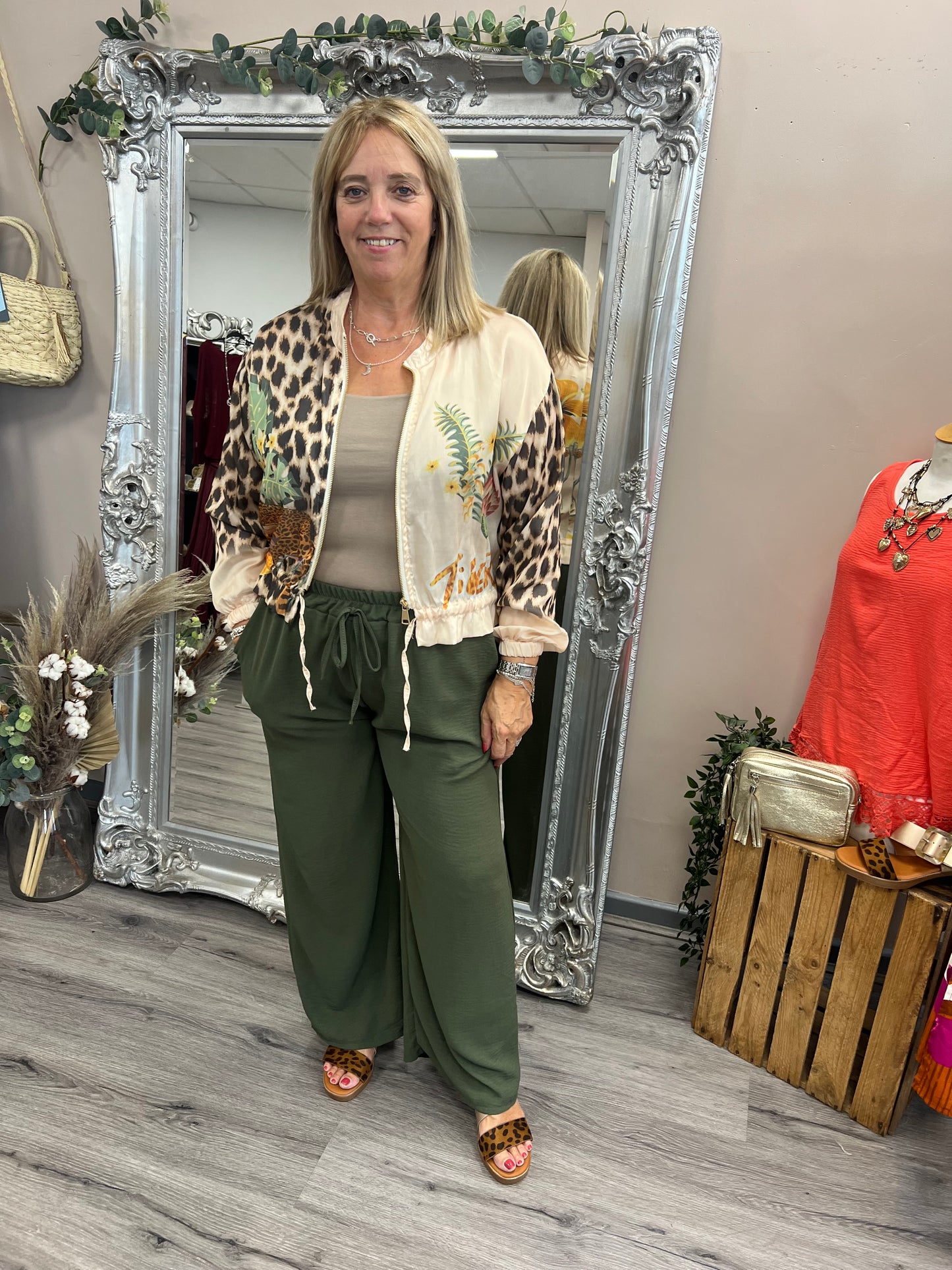 Jungle Print Bomber