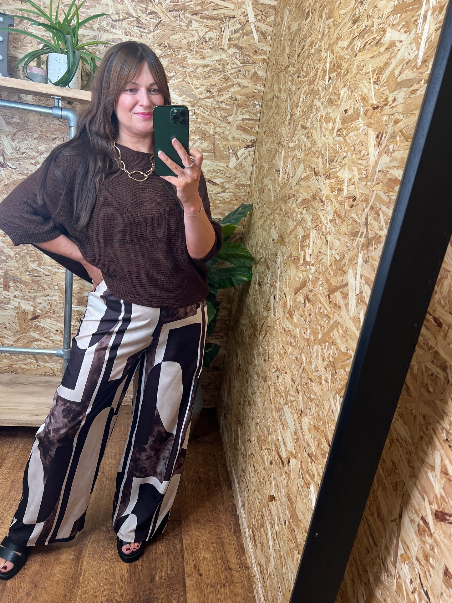 Abstract Print Trousers