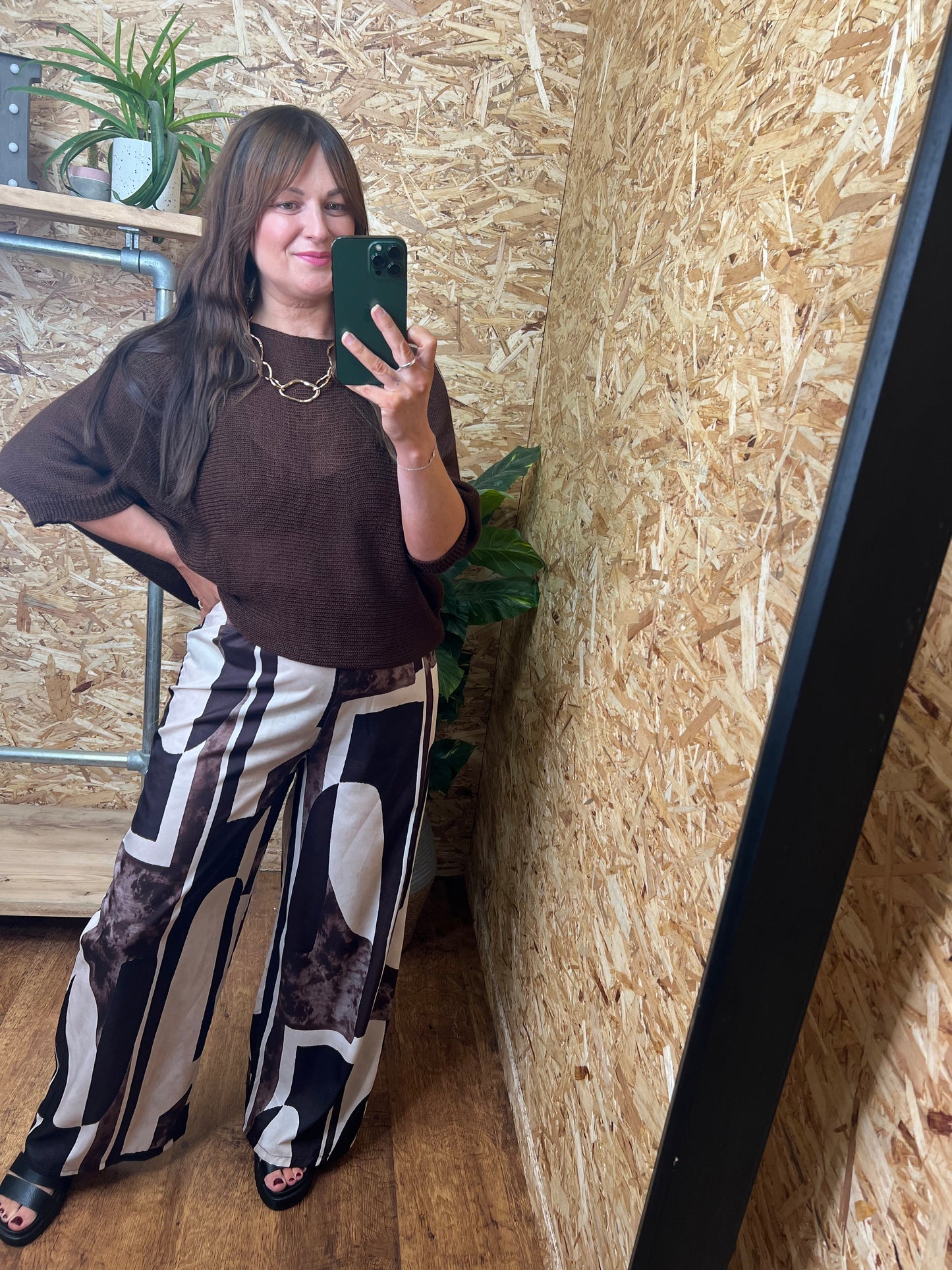 Abstract Print Trousers