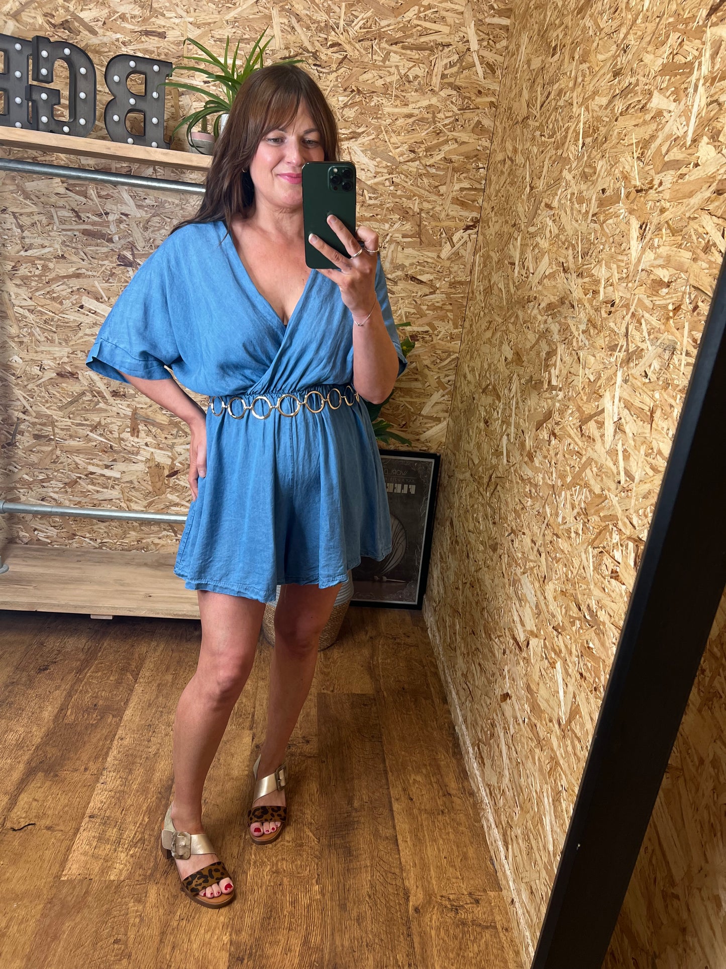 Chambray Denim Playsuit
