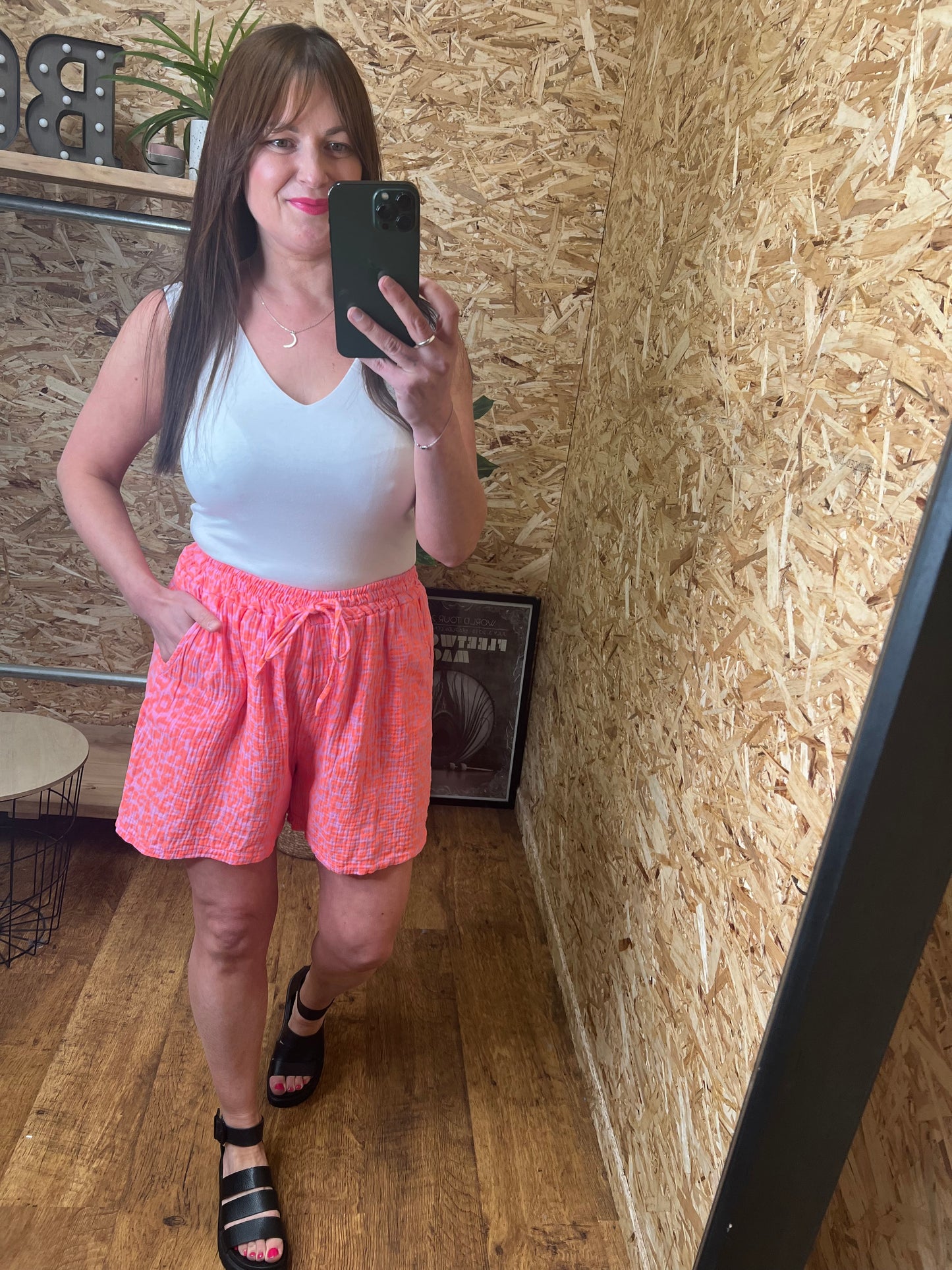 Neon Leopard Shorts