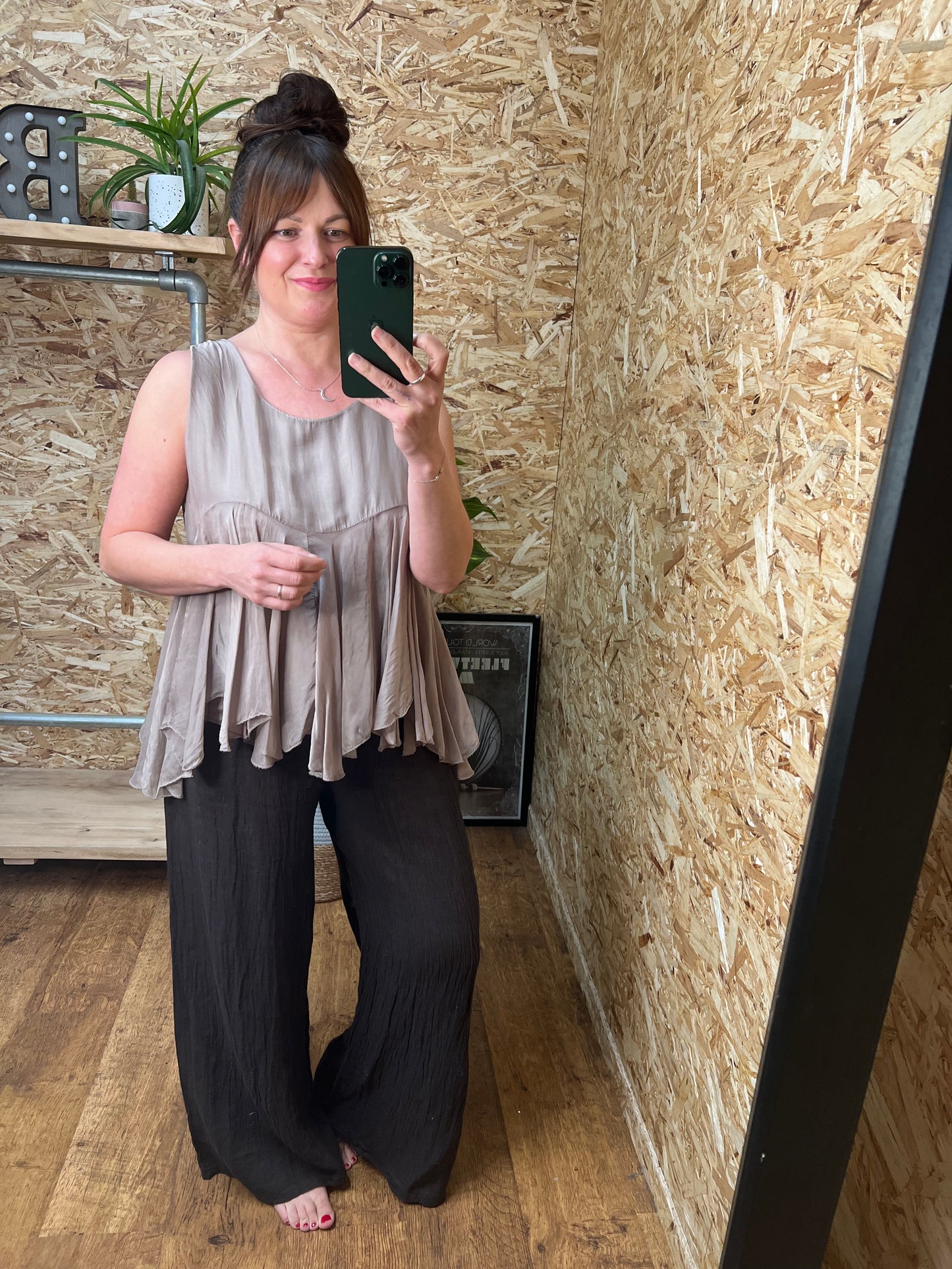 Lorella Silk Mix Top