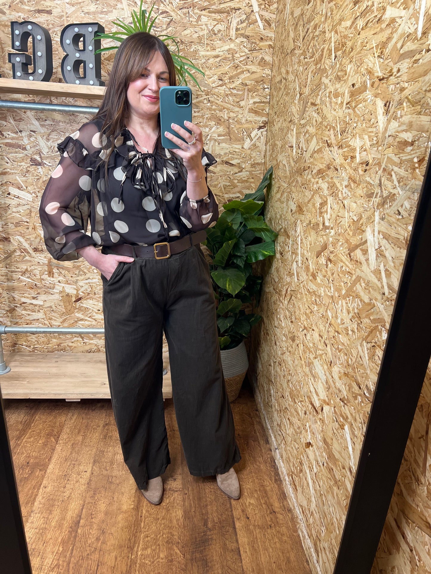 Belted Cord Trousers