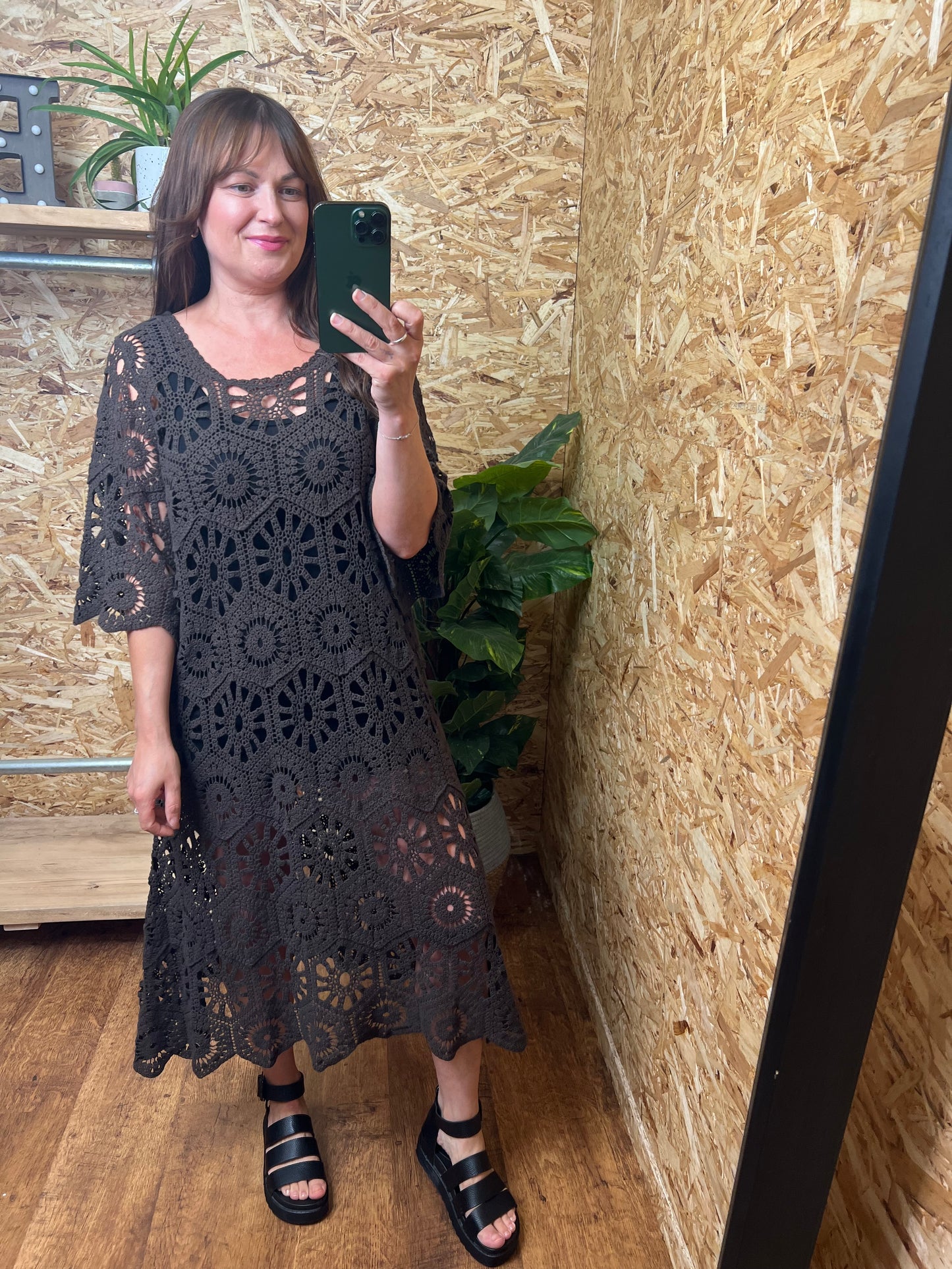 Crochet Midi Dress