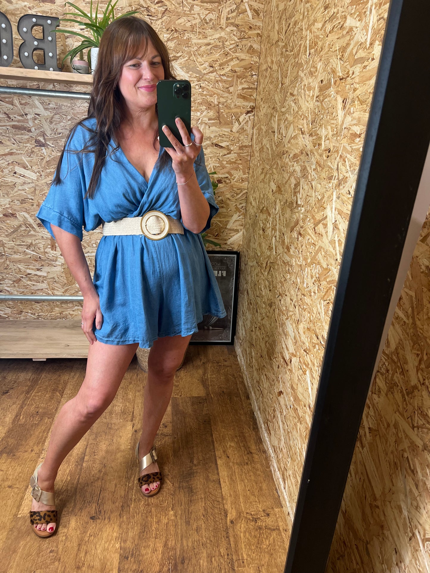 Chambray Denim Playsuit