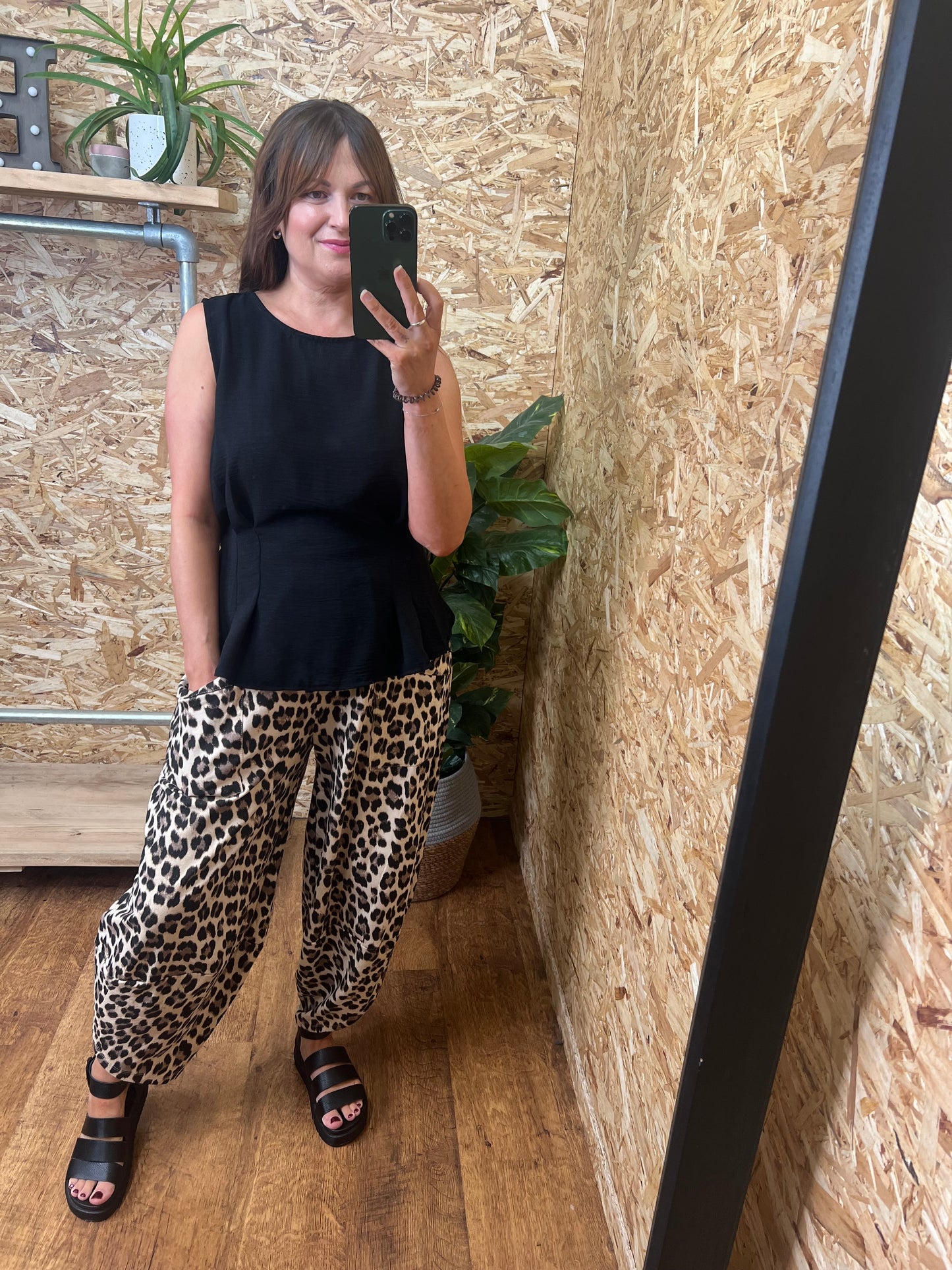 Aubrey Leopard Cocoon Trousers