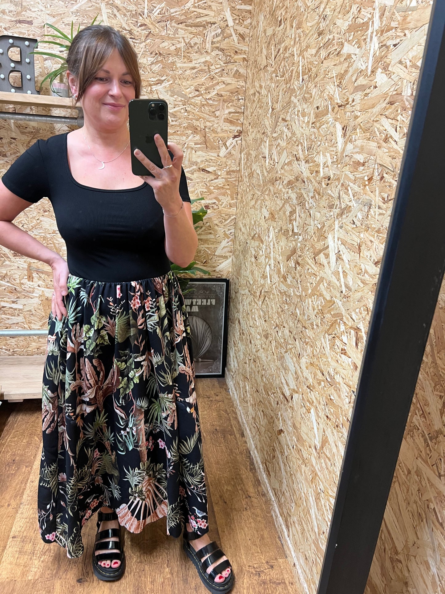 Tropical Print Dress