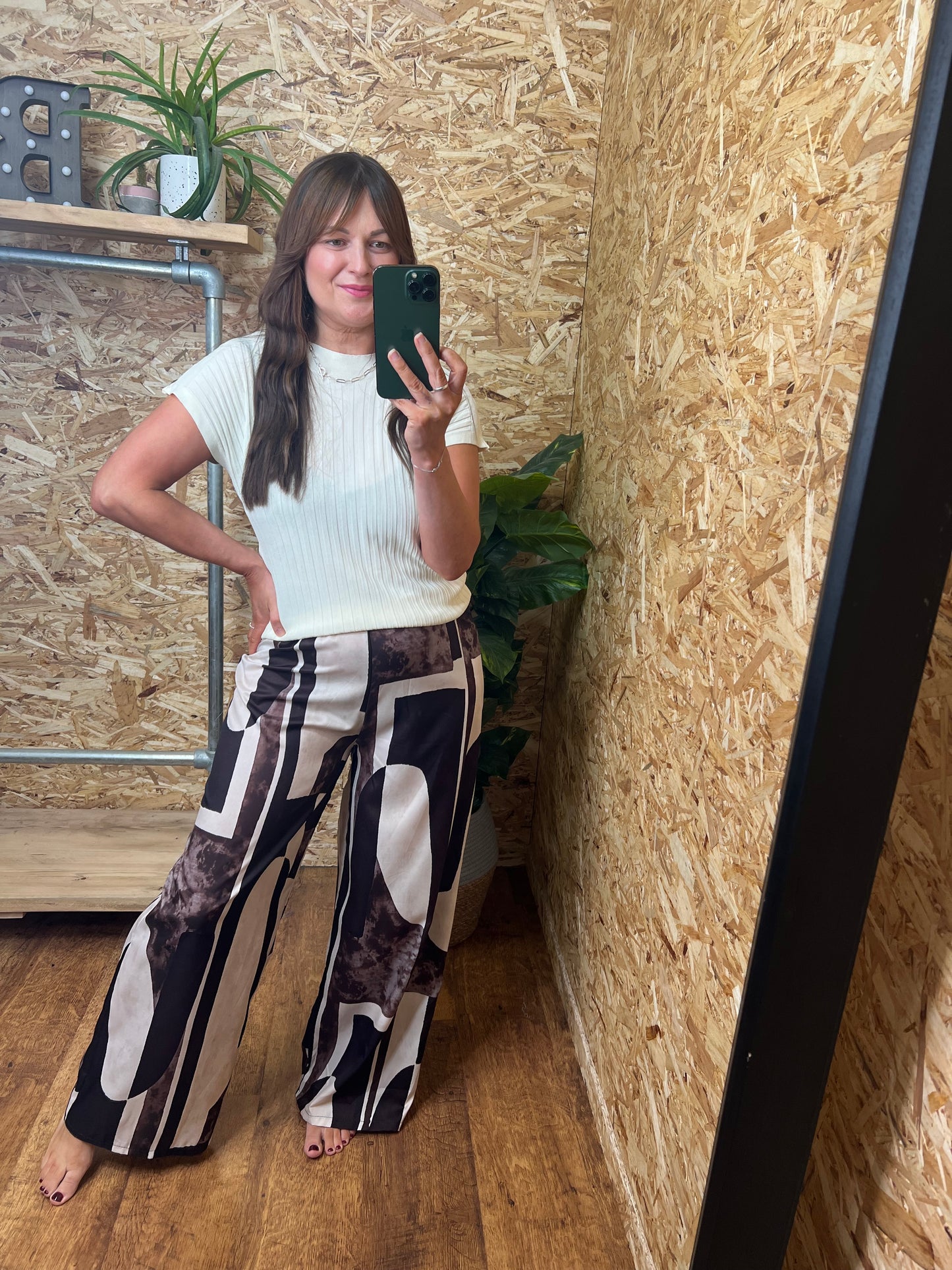 Abstract Print Trousers