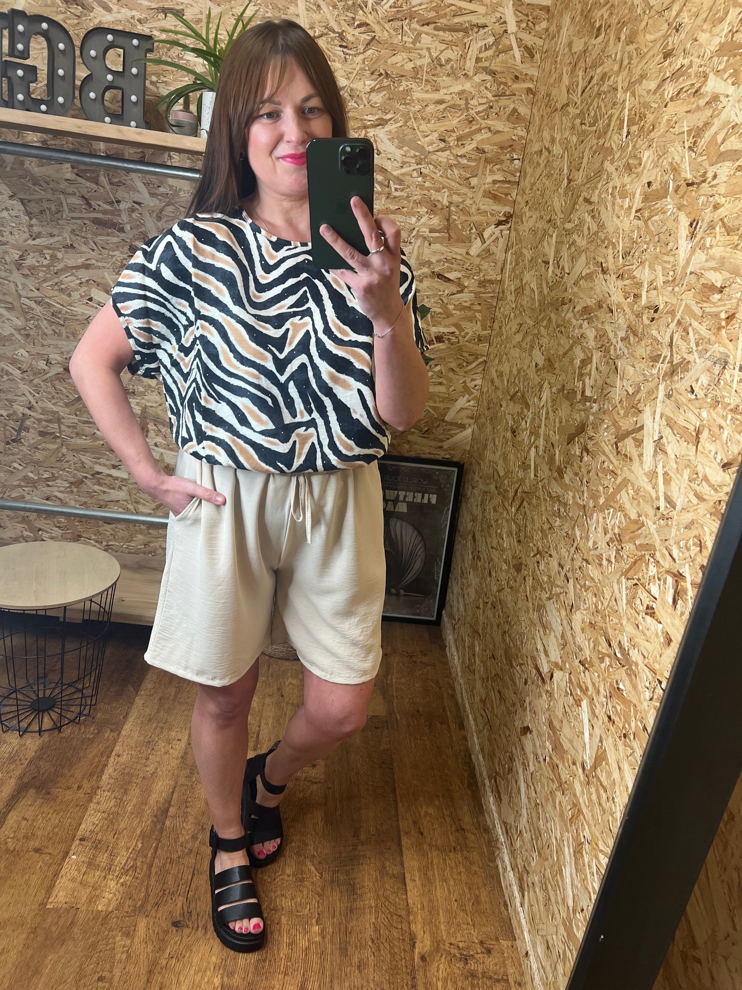 Zebra Stud Top