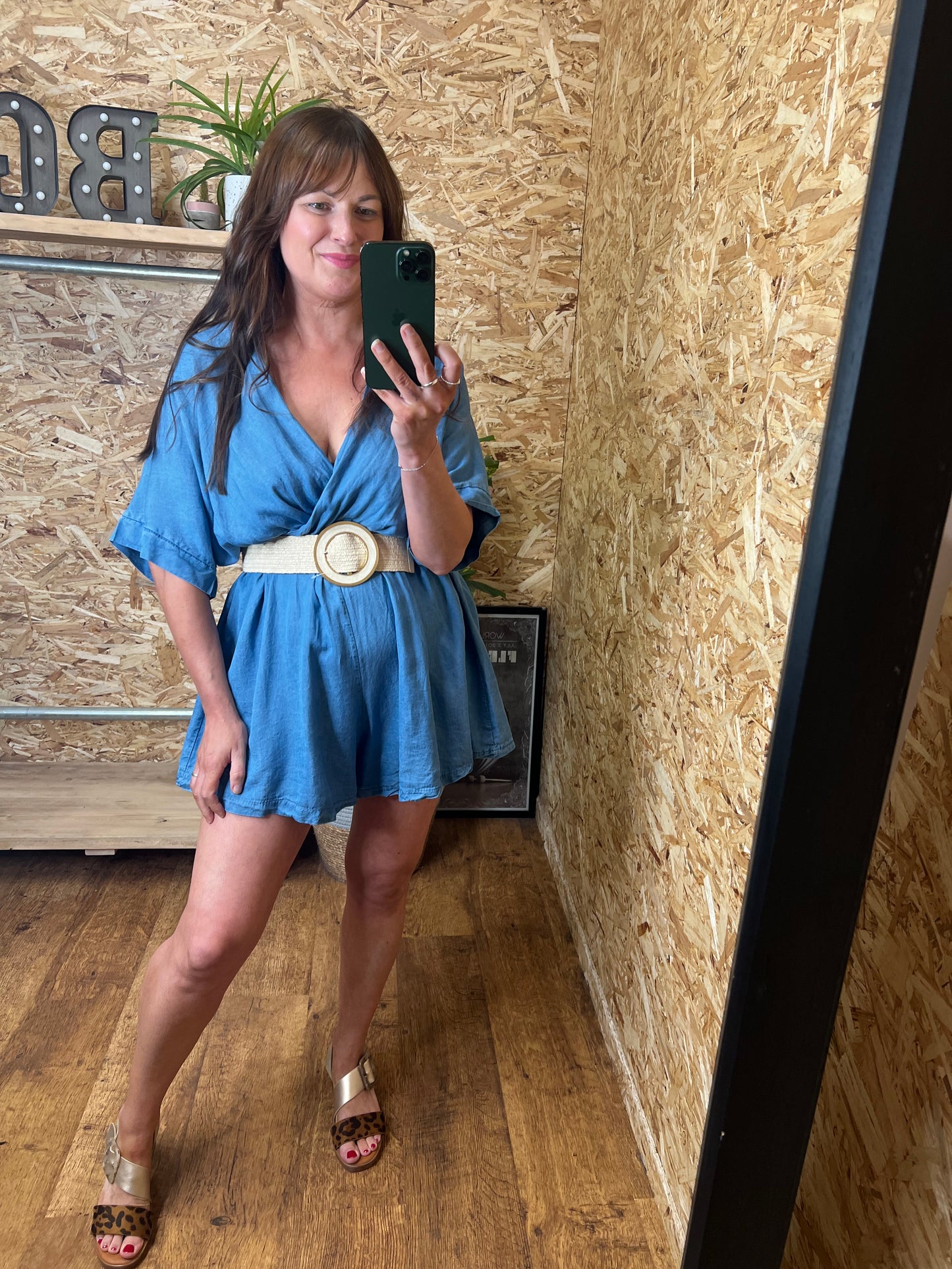 Chambray Denim Playsuit