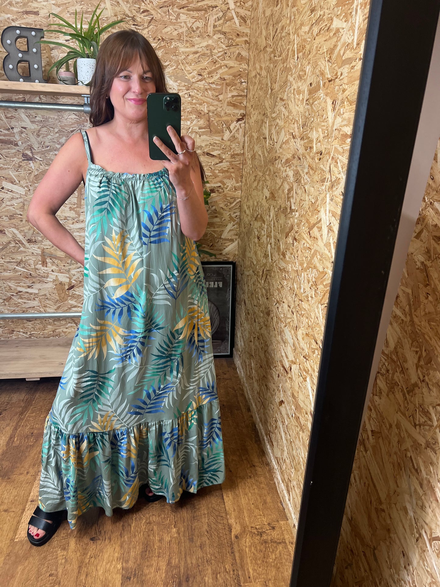 Fern Print Maxi Dress