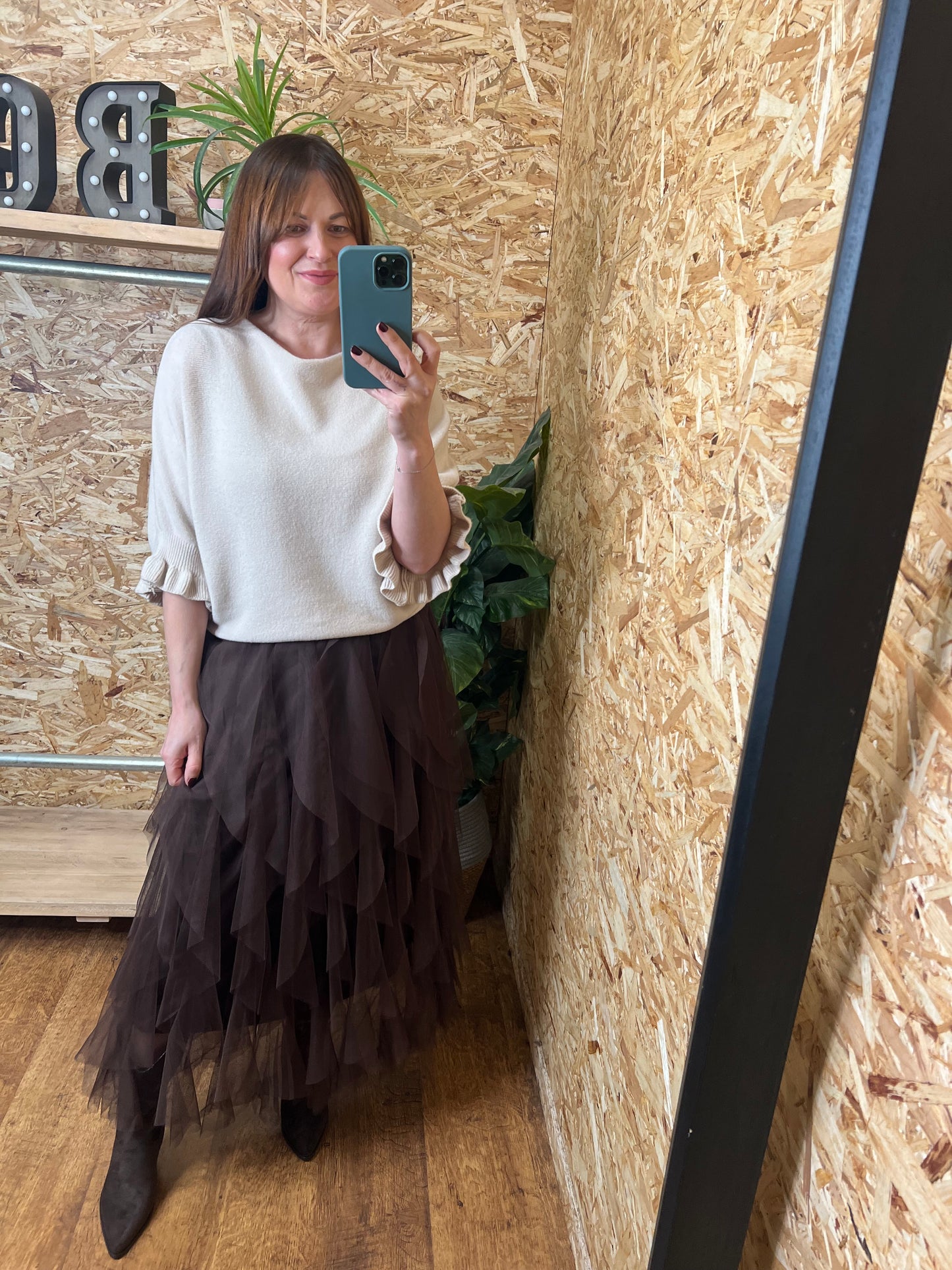 Chocolate Tulle Skirt