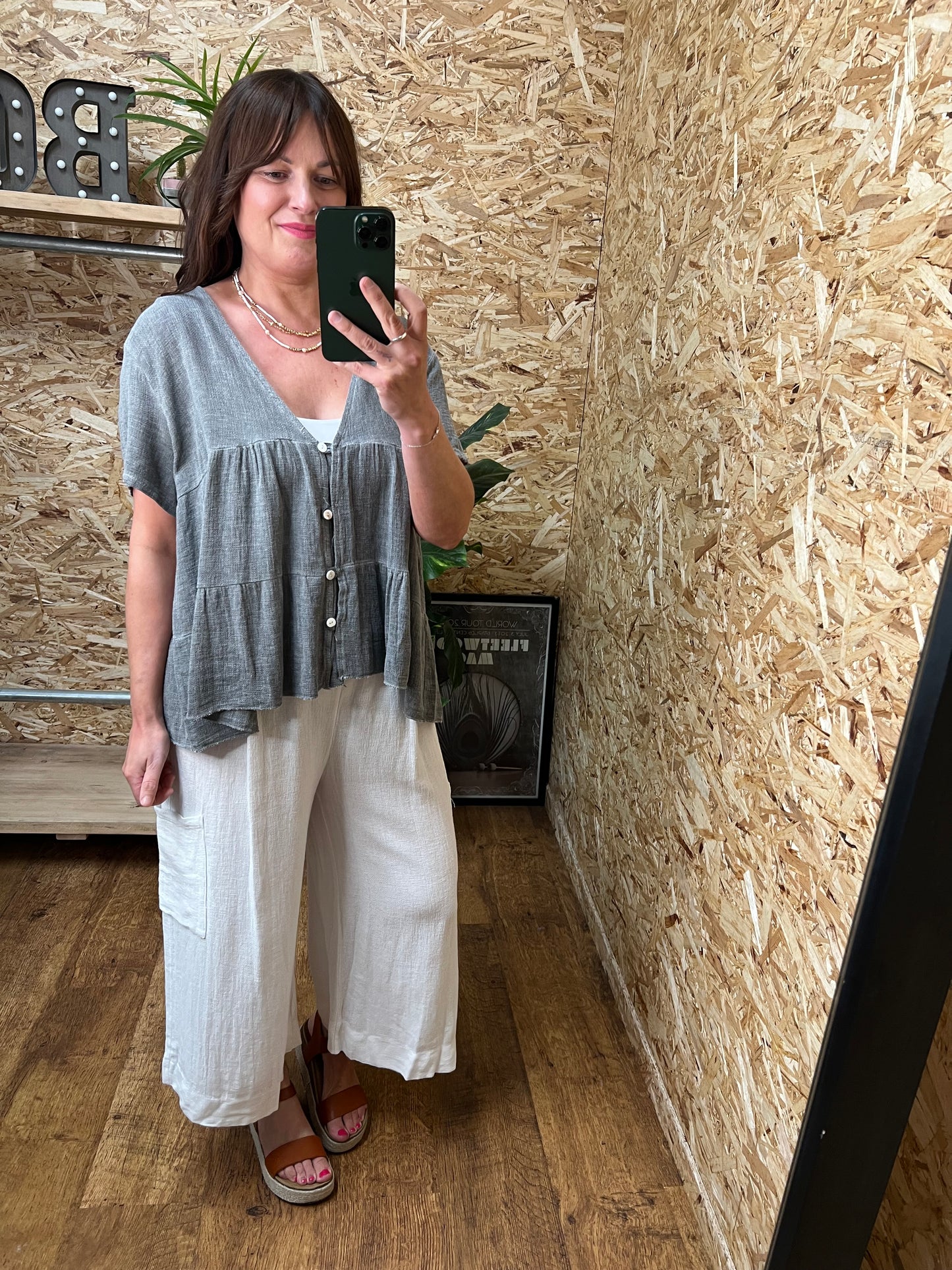 Nola Button Smock Top