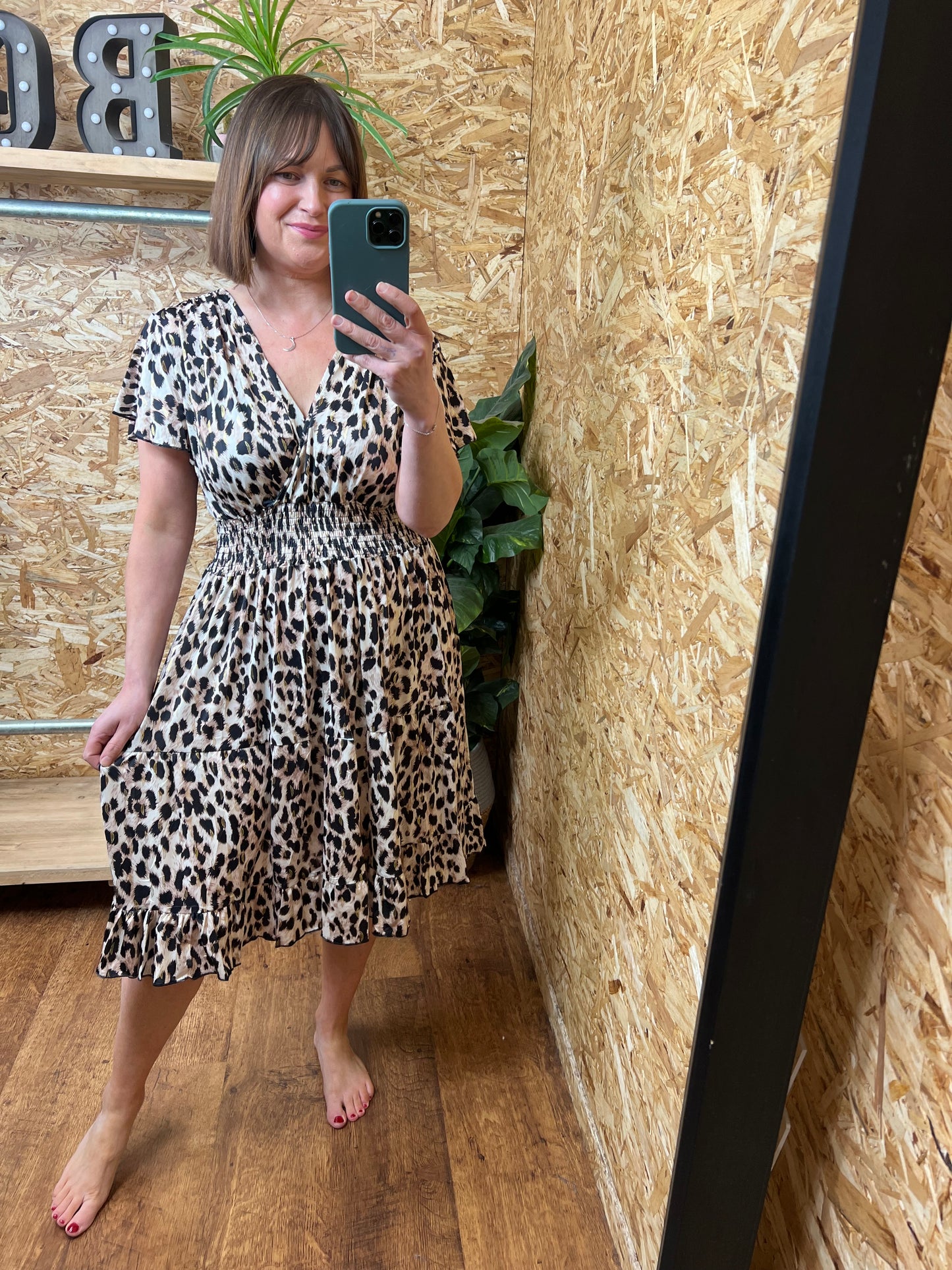Slinky Animal Print Dress