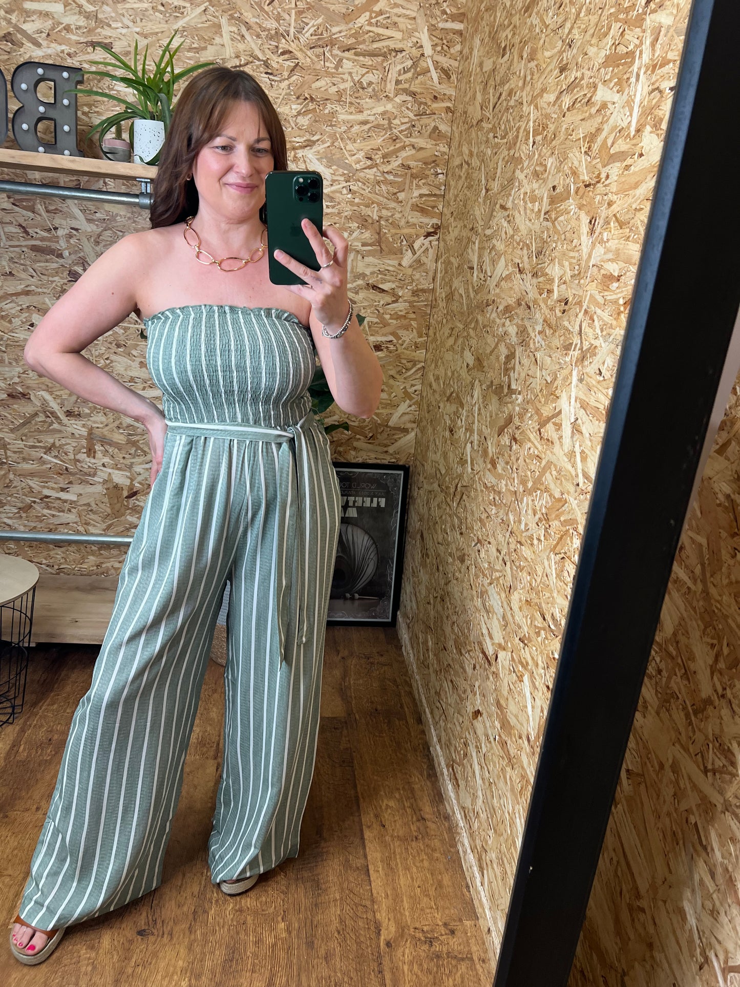 Pinstripe Jumpsuit