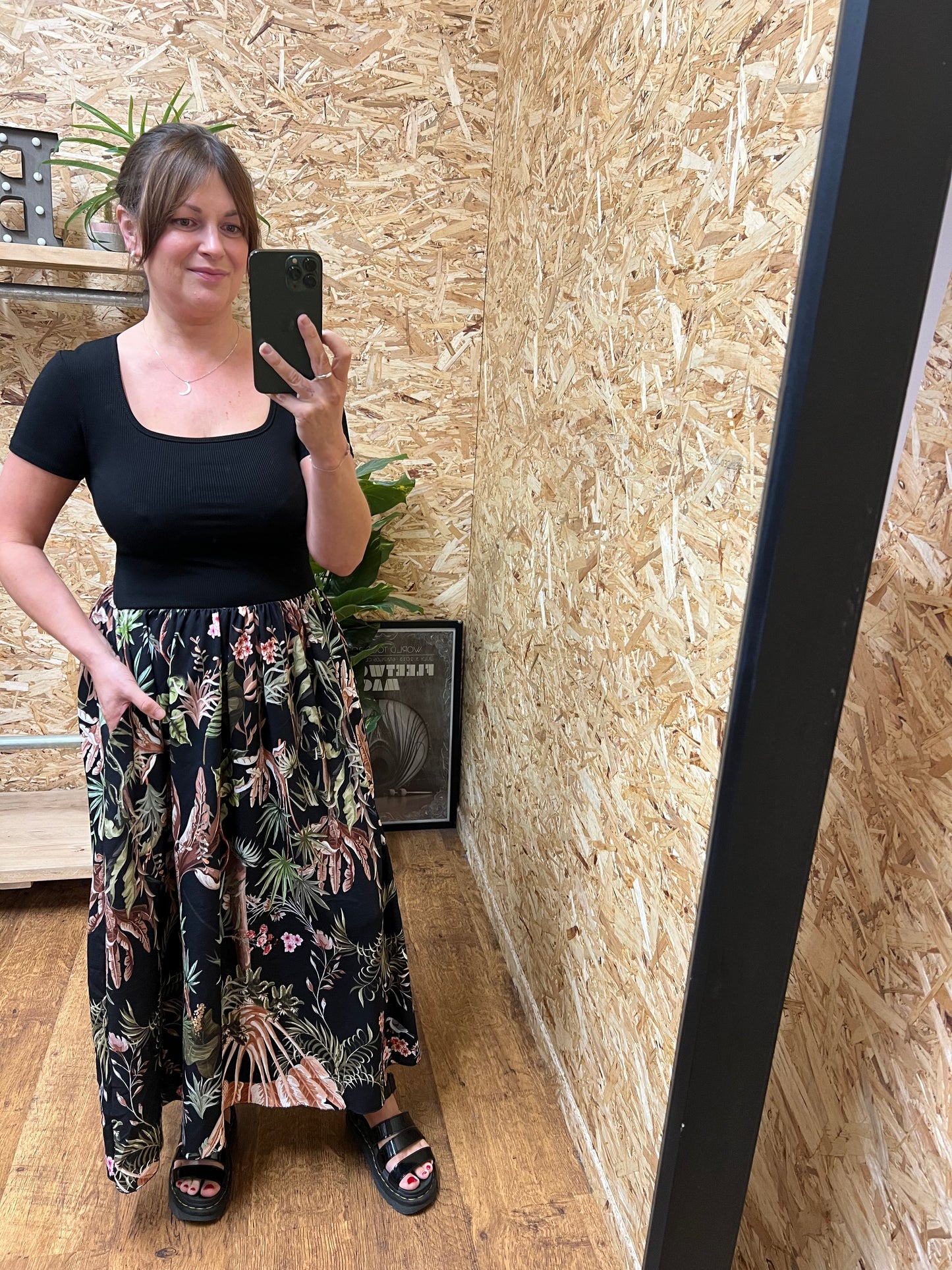 Tropical Print Dress